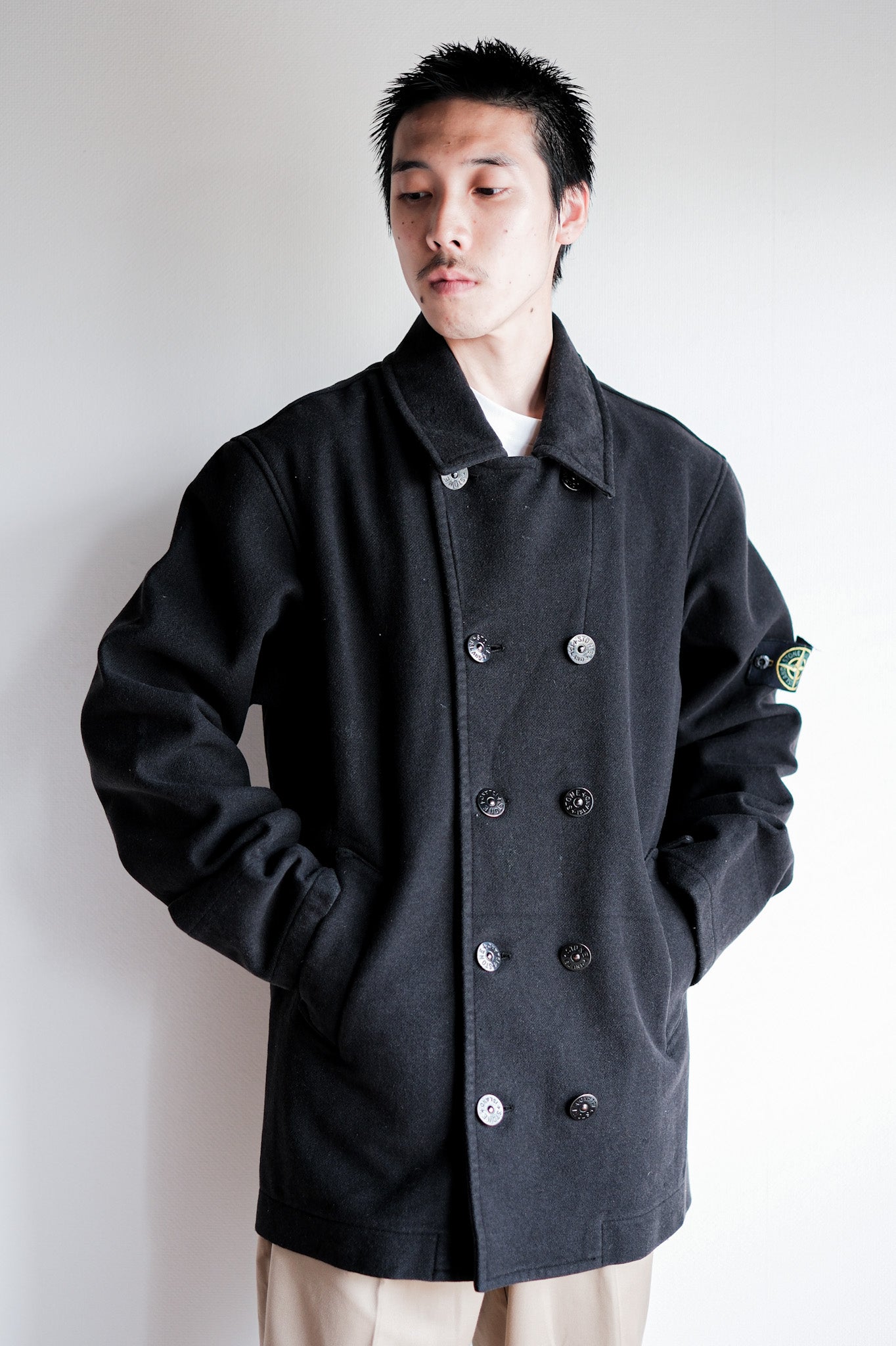【06AW】Old STONE ISLAND Double Breasted Wool Jacket Size.L