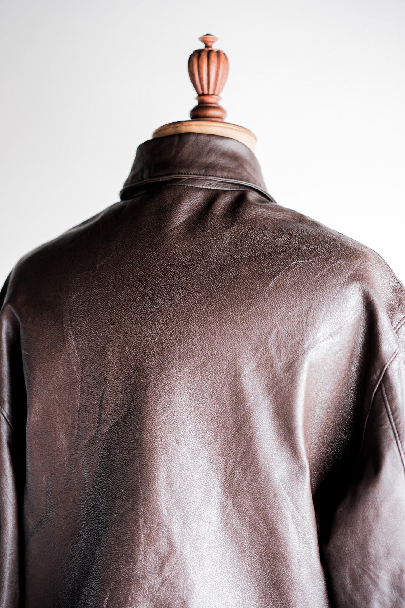 【~80's】Willis&Geiger A-2 Type Leather Flight Jacket Size.44 "Made in U.S.A."