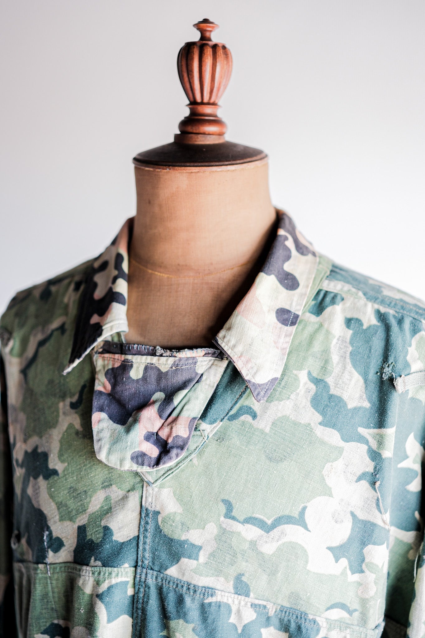 【~50's】Czechoslovakian Army Dubaky Camouflage Reversible Smock
