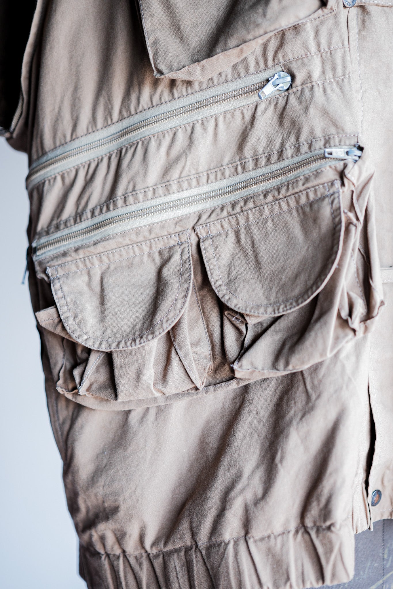 【~90's】Old Renoma Paris Multi Pocket Photographer Vest Size.48/50