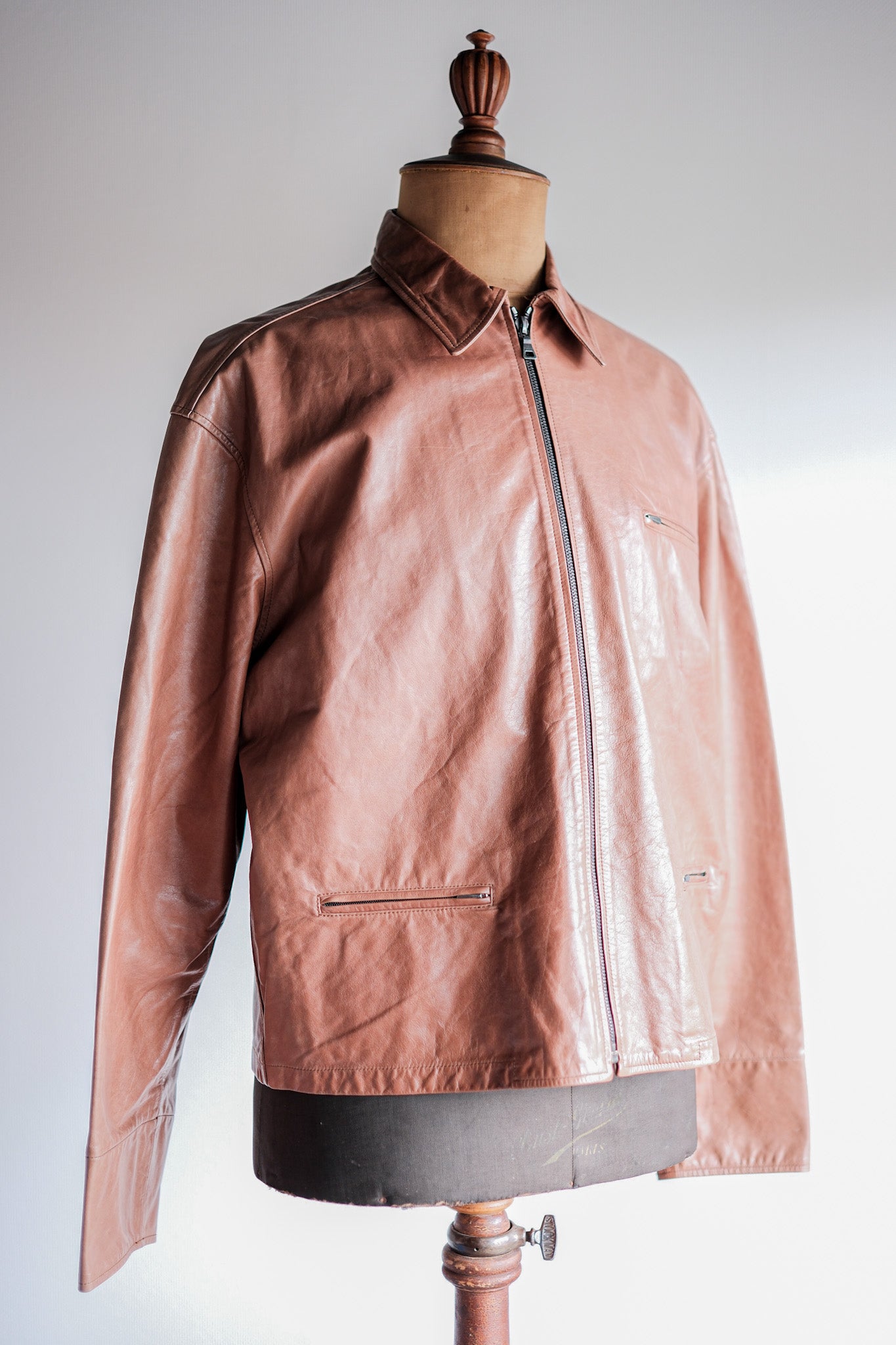 【~90’s】Old JIL SANDER Leather Jacket Size.48