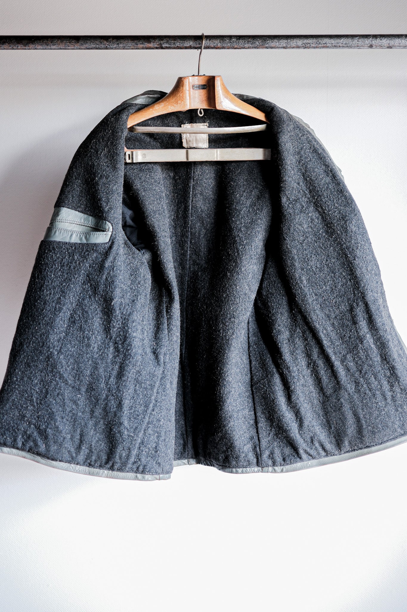 【~40's】WWⅡ+German+Navy+U-Boat+Crew+Gray+Leather+Jacket+"Kriegsmarine"