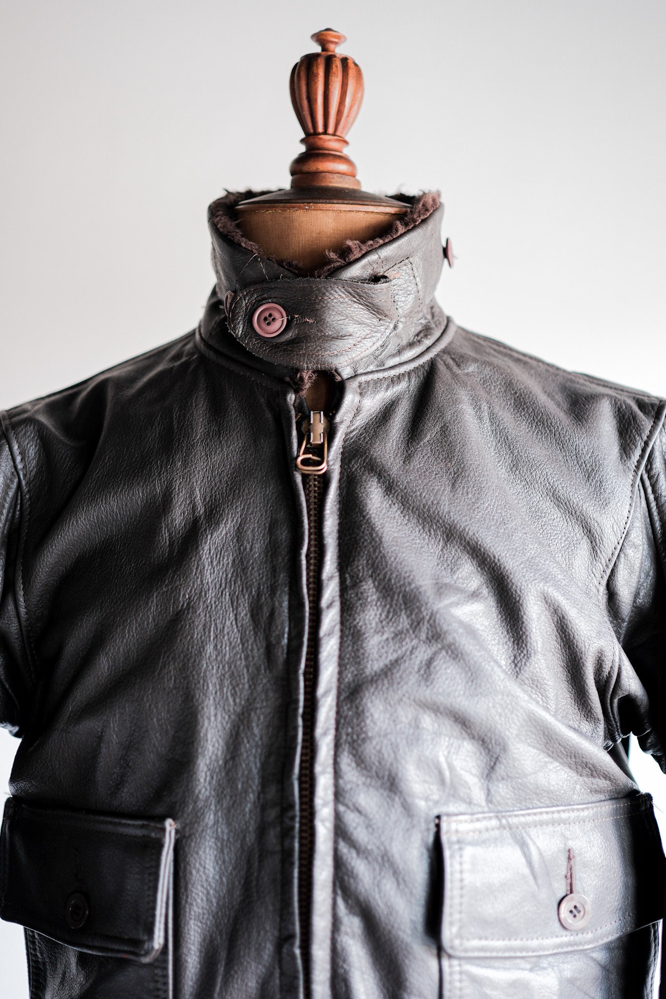 【~60's】U.S.NAVY G-1 Leather Flight Jacket Size.36