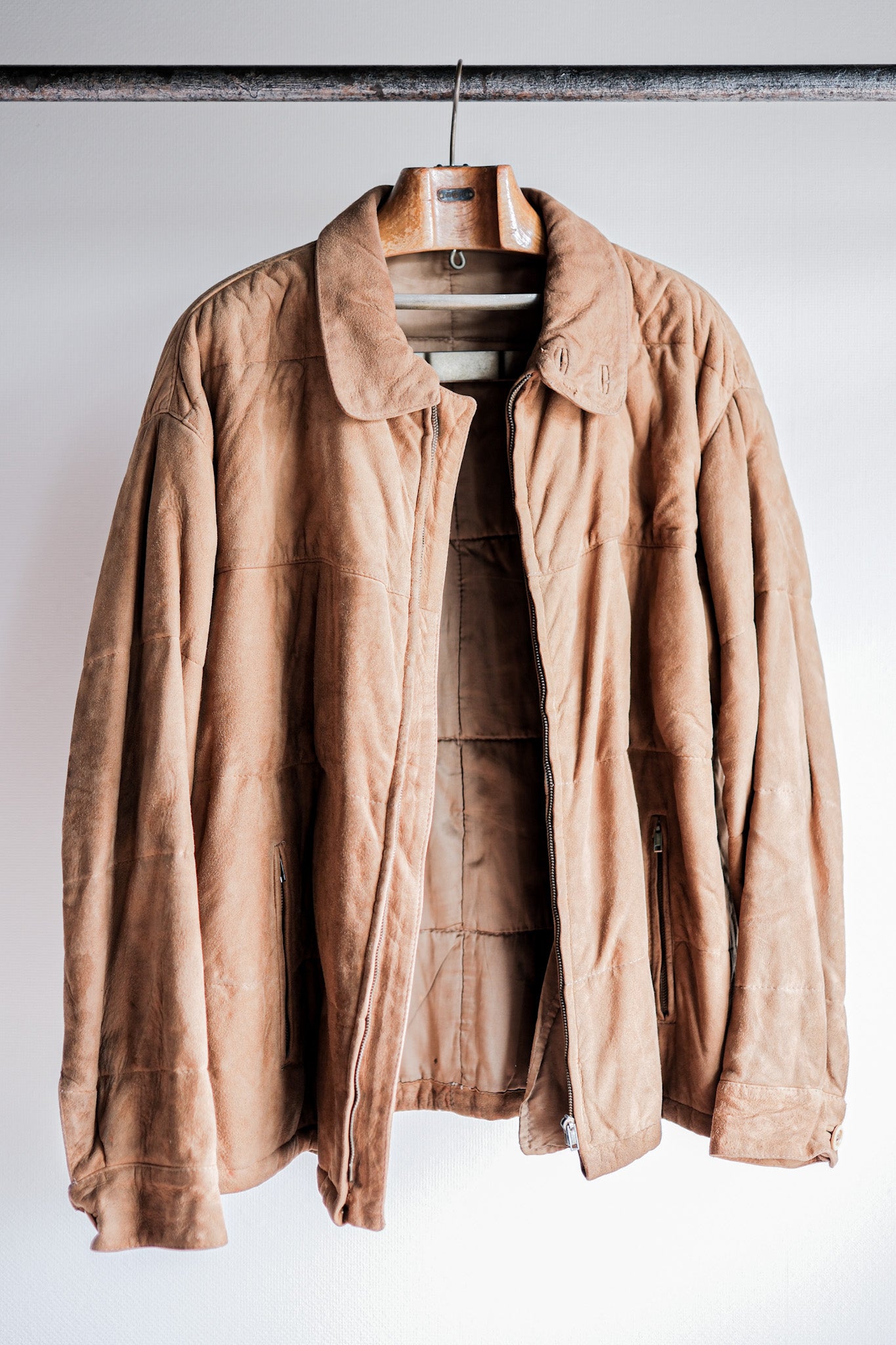 【~80's】Old GIORGIO ARMANI Suede Leather Jacket