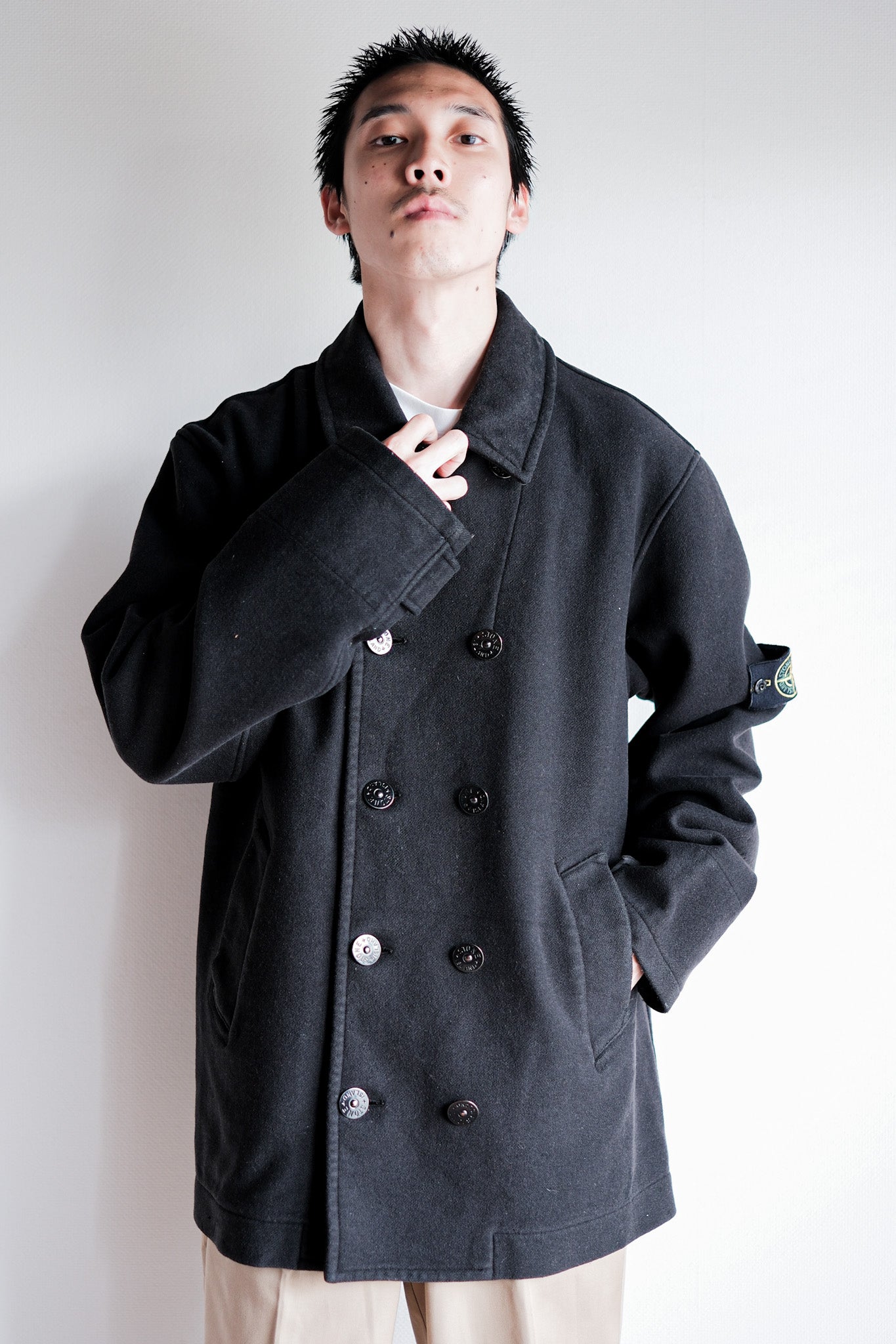 【06AW】Old STONE ISLAND Double Breasted Wool Jacket Size.L