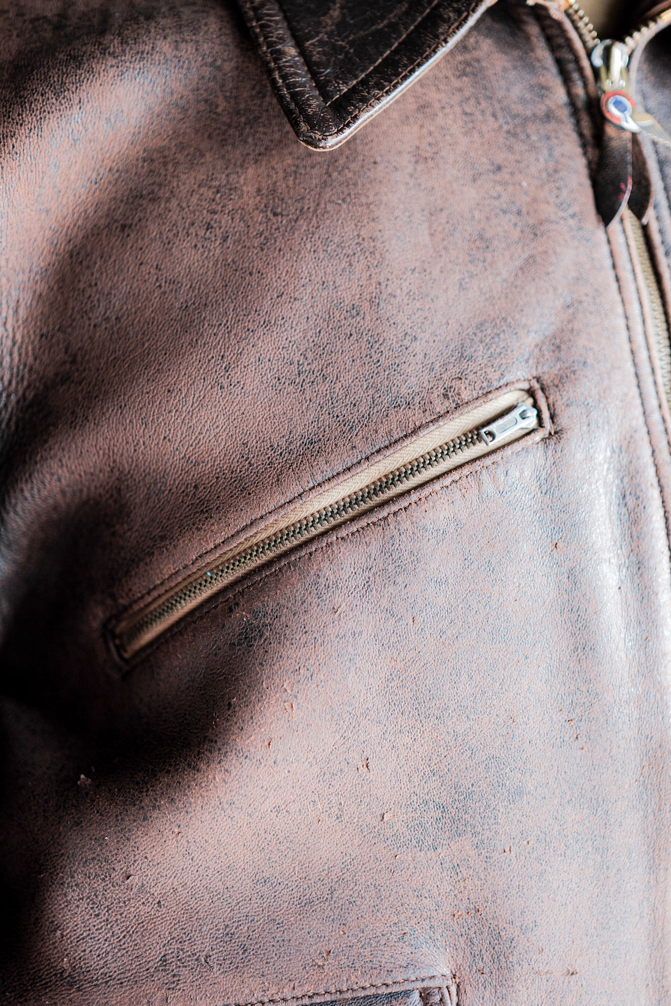 【~40's】French Vintage Hartmann Type Leather Jacket