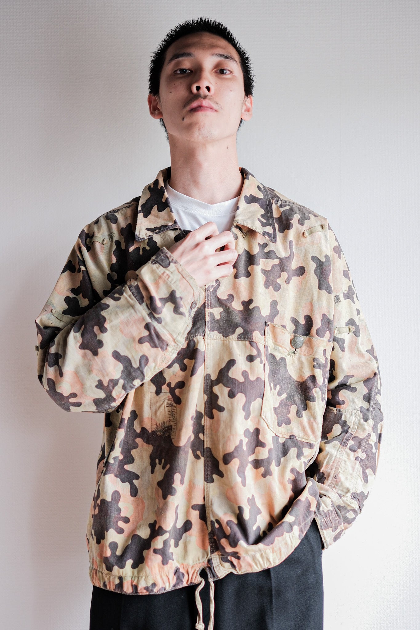 【~50's】Czechoslovakian Army Dubaky Camouflage Reversible Smock