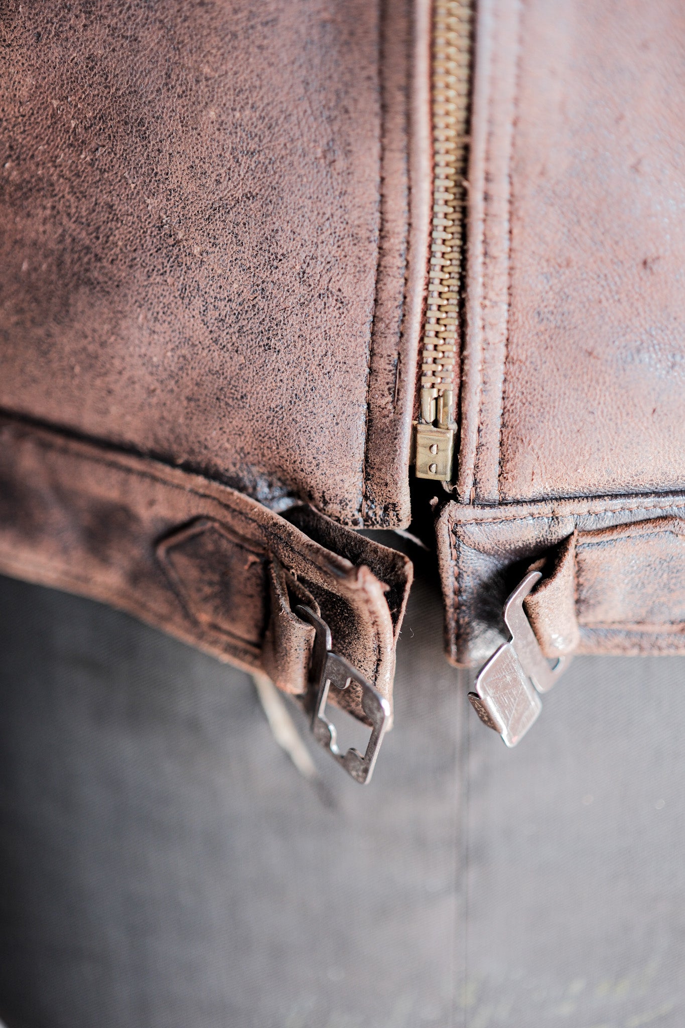 【~40's】French Vintage Hartmann Type Leather Jacket