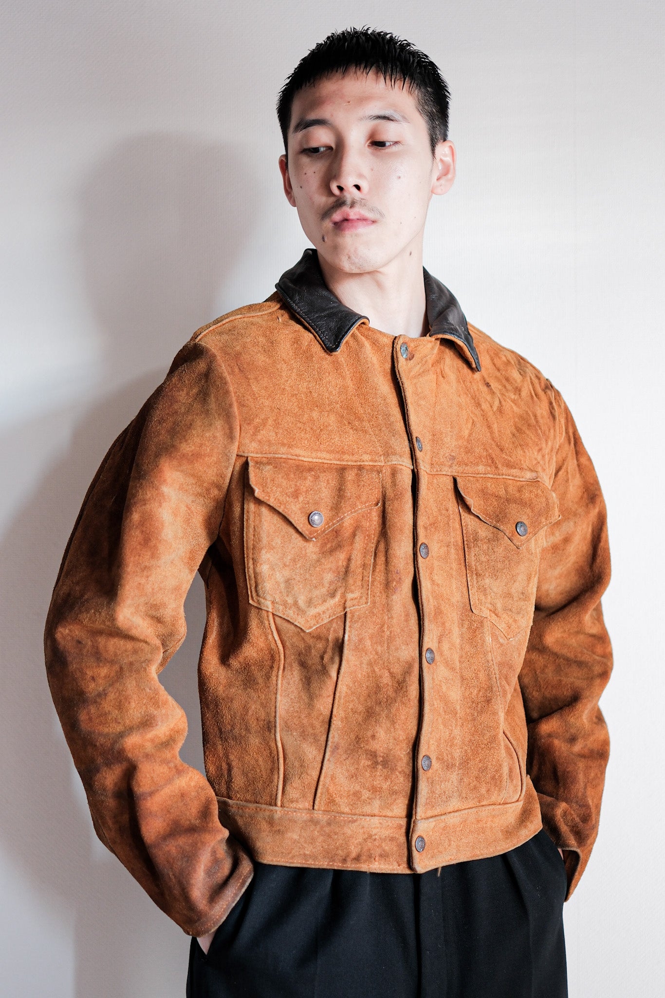 【~50’s】Vintage Levi’s Suede Leather Jacket "Short Horn"