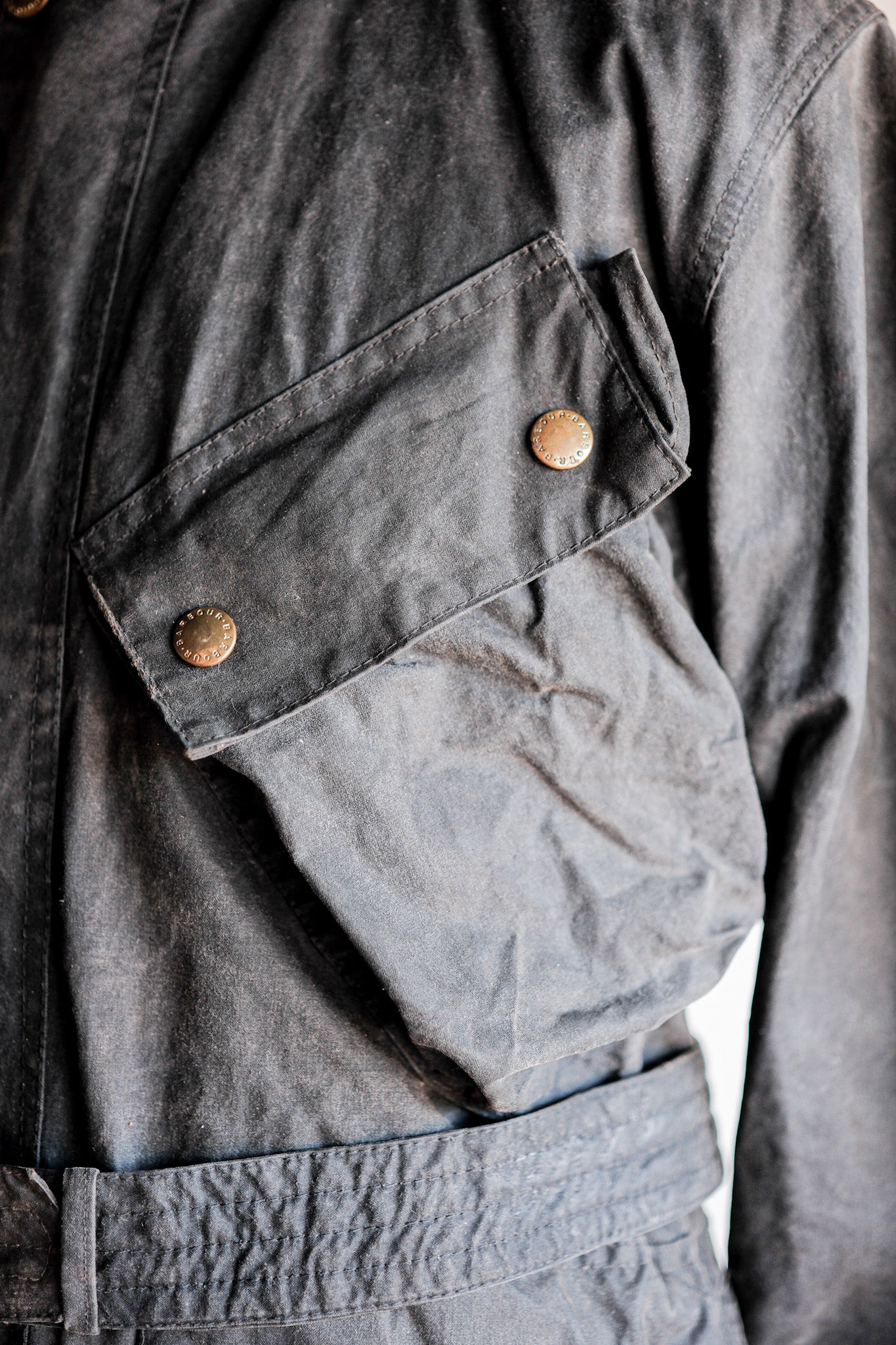 【~80's】Vintage Barbour "INTERNATIONAL SUIT" 2 Crest Size.38