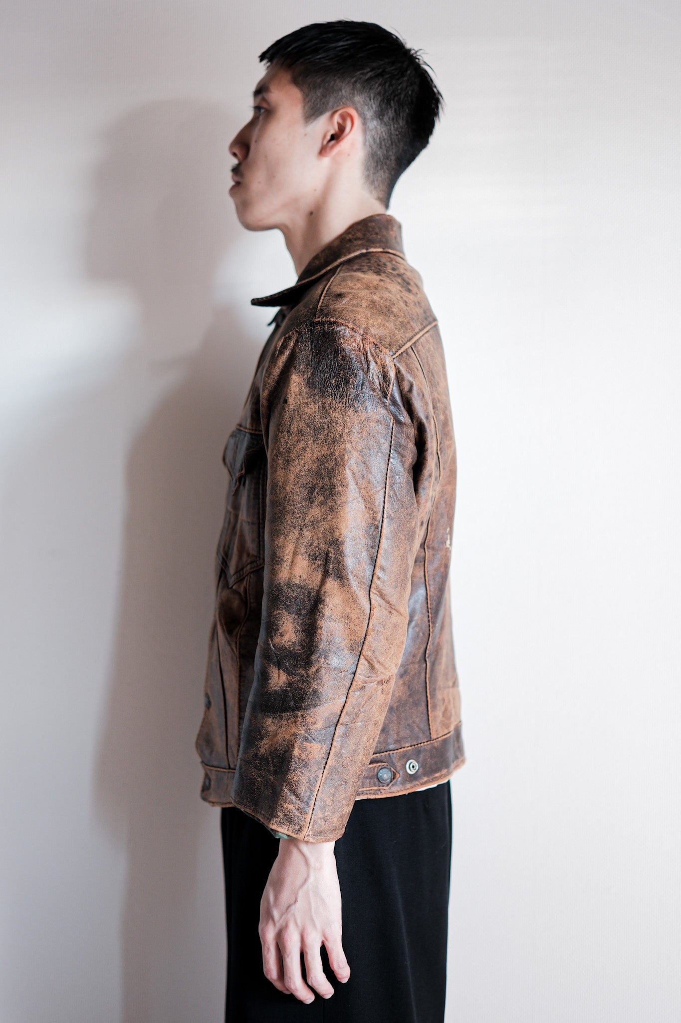 【~50’s】Vintage Levi’s Leather Jacket "Short Horn"