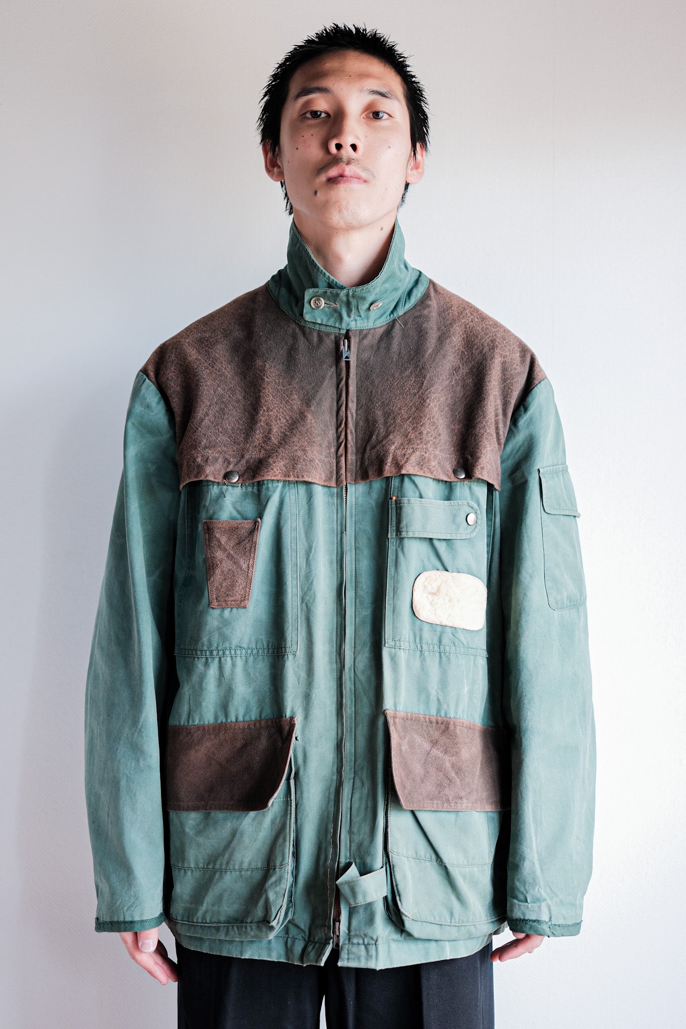 【~60's】French Vintage Hunting & Fishing Cotton Jacket Size.52 "L'ESQUIMAU"