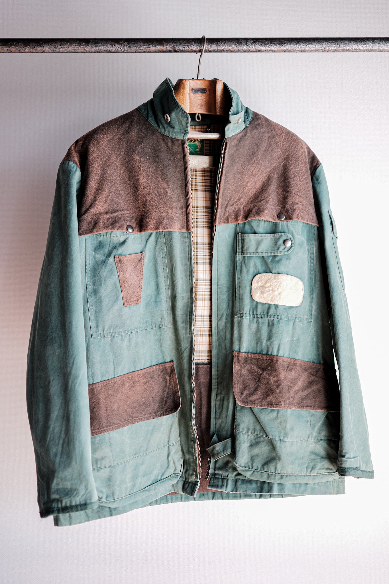 【~60's】French Vintage Hunting & Fishing Cotton Jacket Size.52 "L'ESQUIMAU"