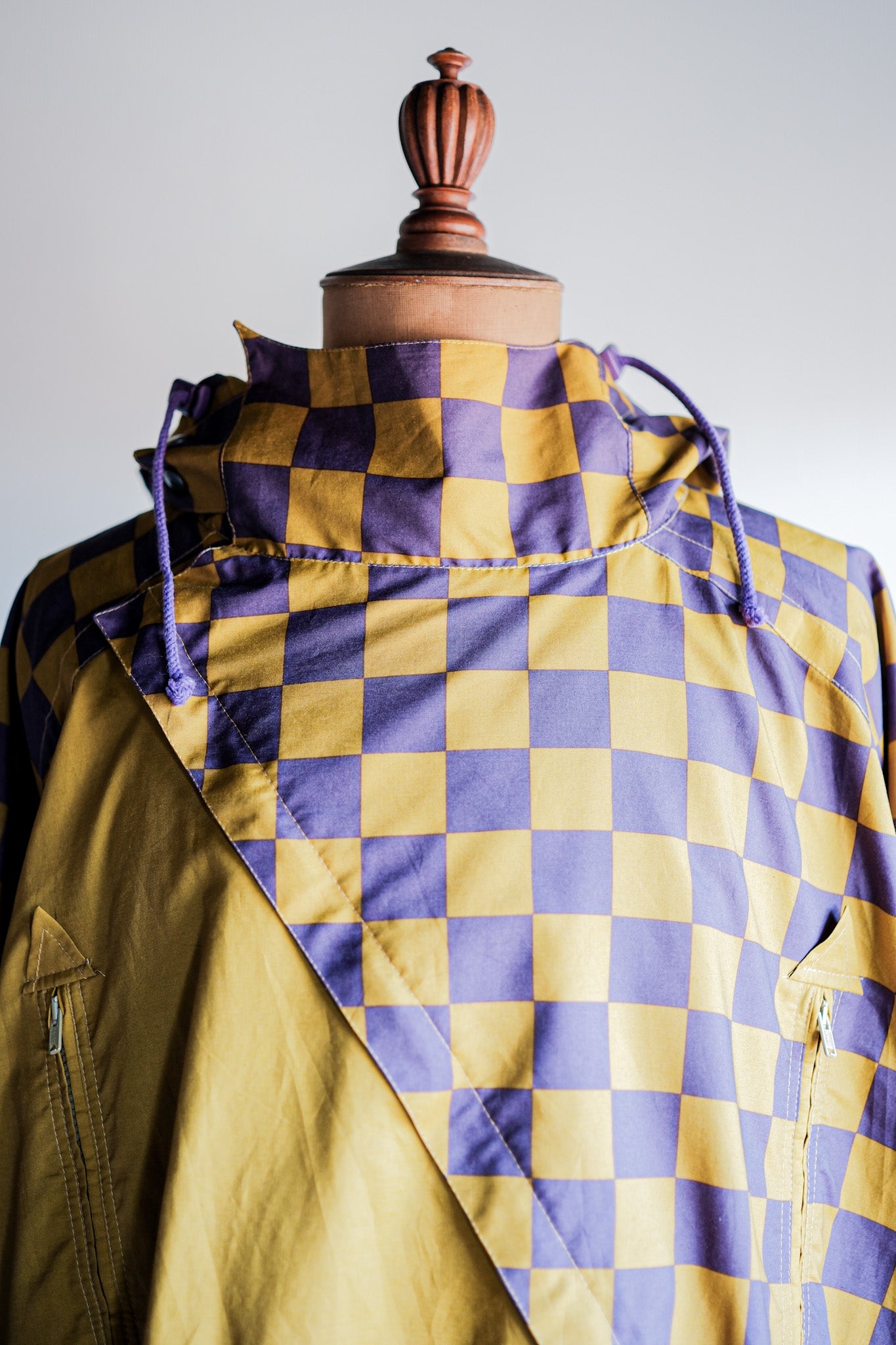 【~80's】German Vintage Checkerboard Anorak Parka