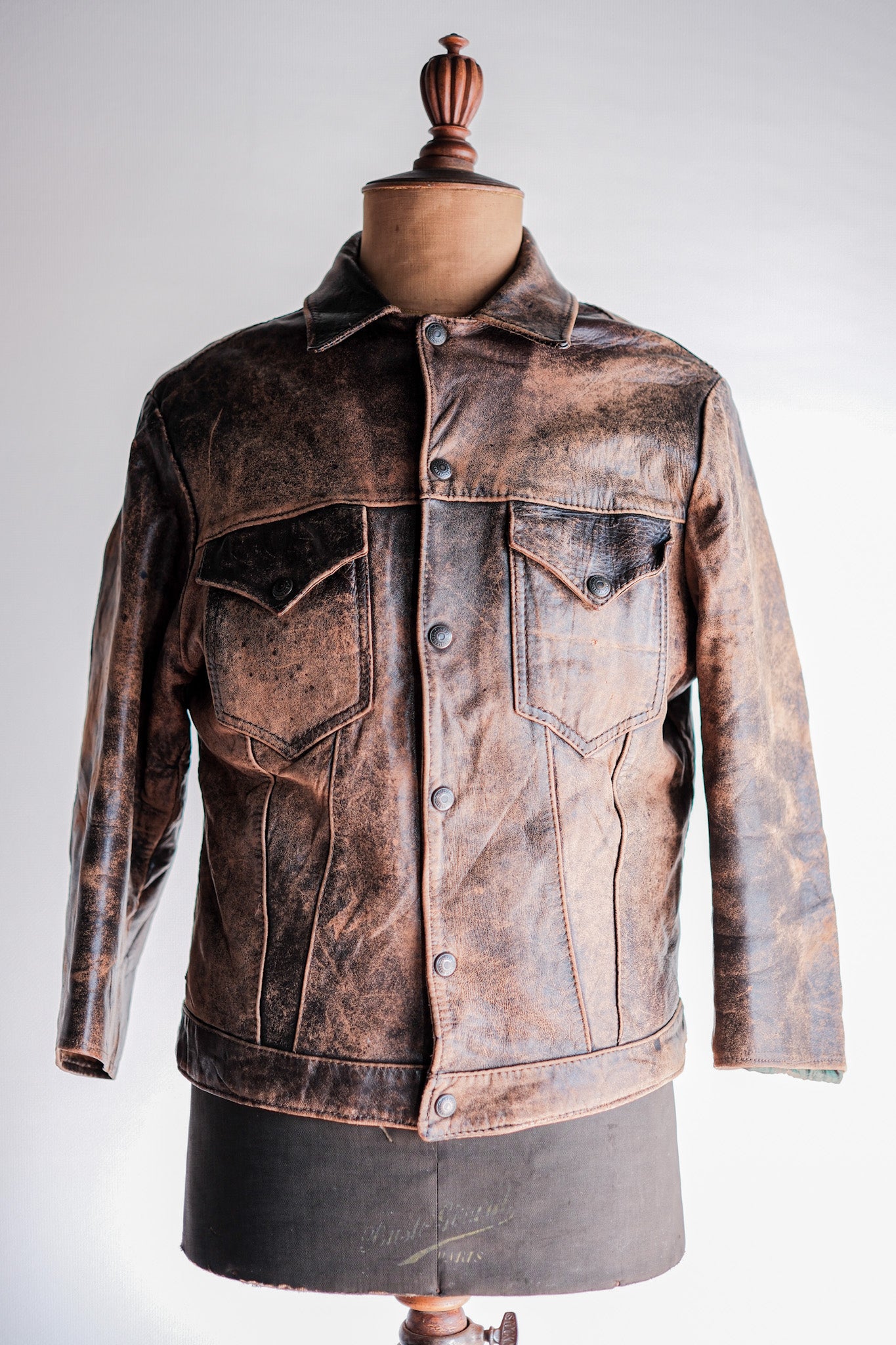 【~50’s】Vintage Levi’s Leather Jacket "Short Horn"