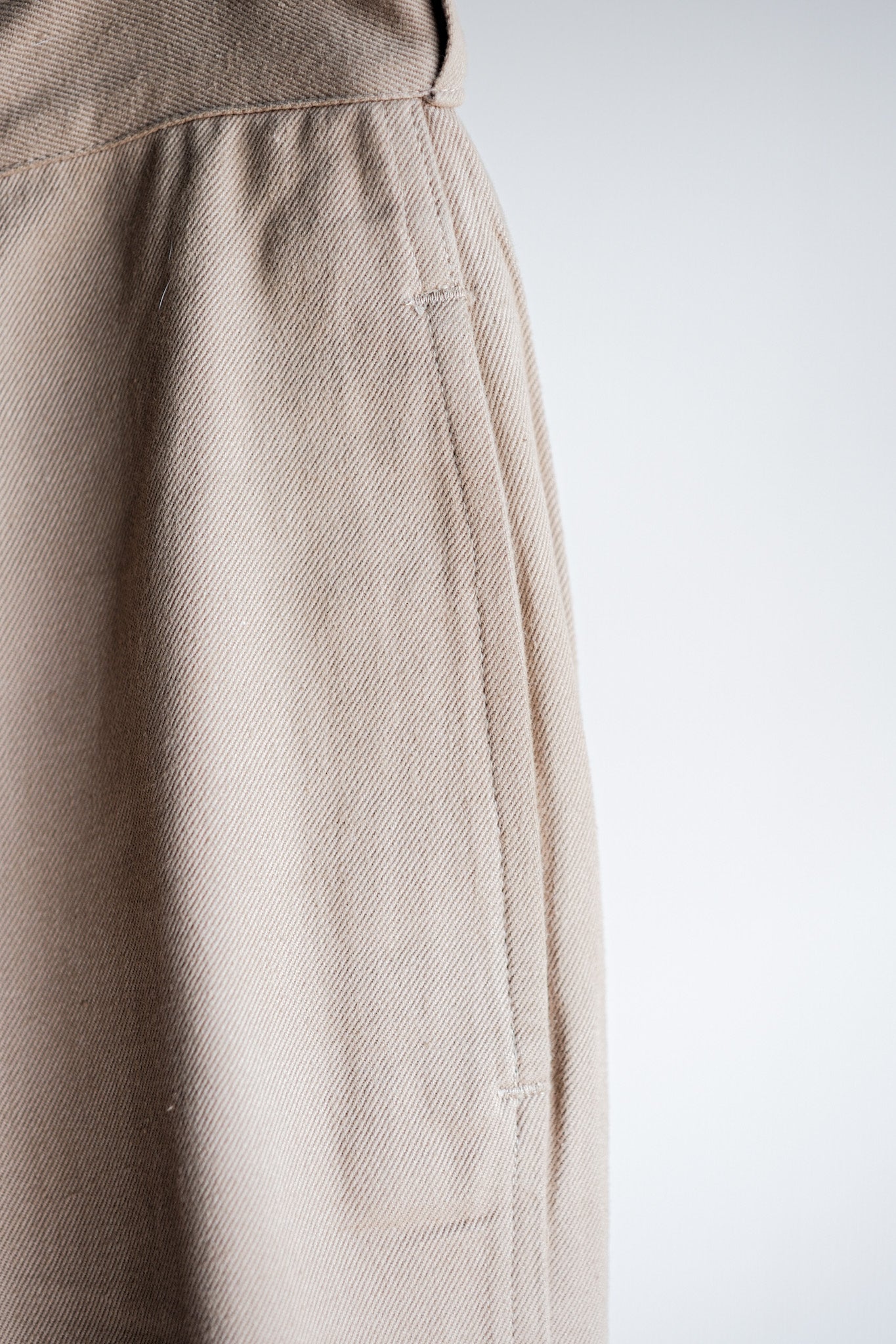 【~50's】French Army M52 Chino Trousers Size.12 "Dead Stock"