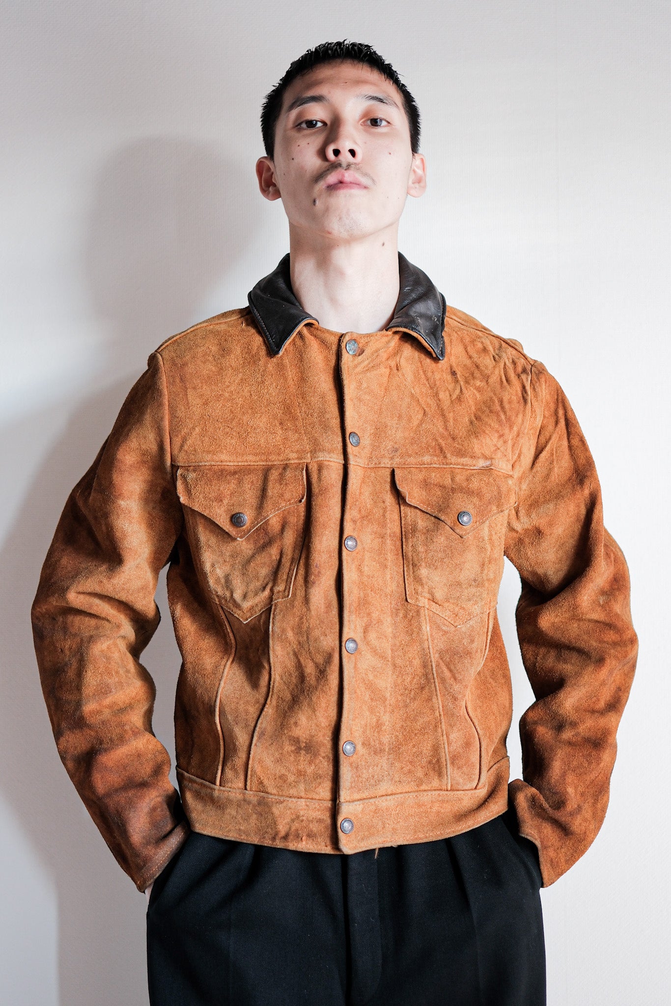【~50’s】Vintage Levi’s Suede Leather Jacket "Short Horn"