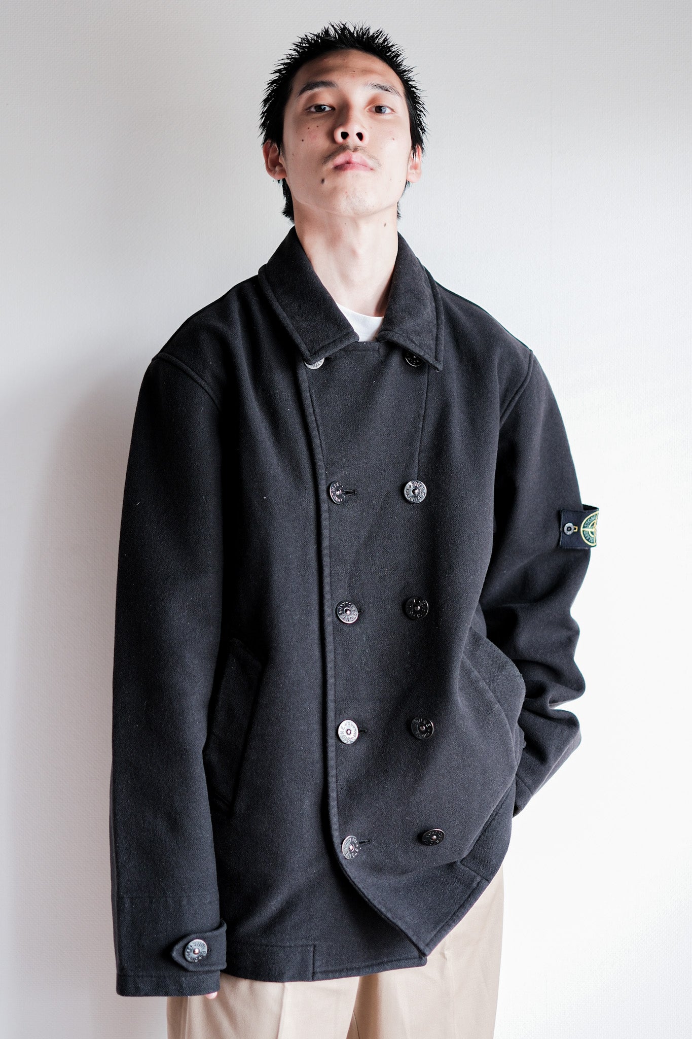【06AW】Old STONE ISLAND Double Breasted Wool Jacket Size.L
