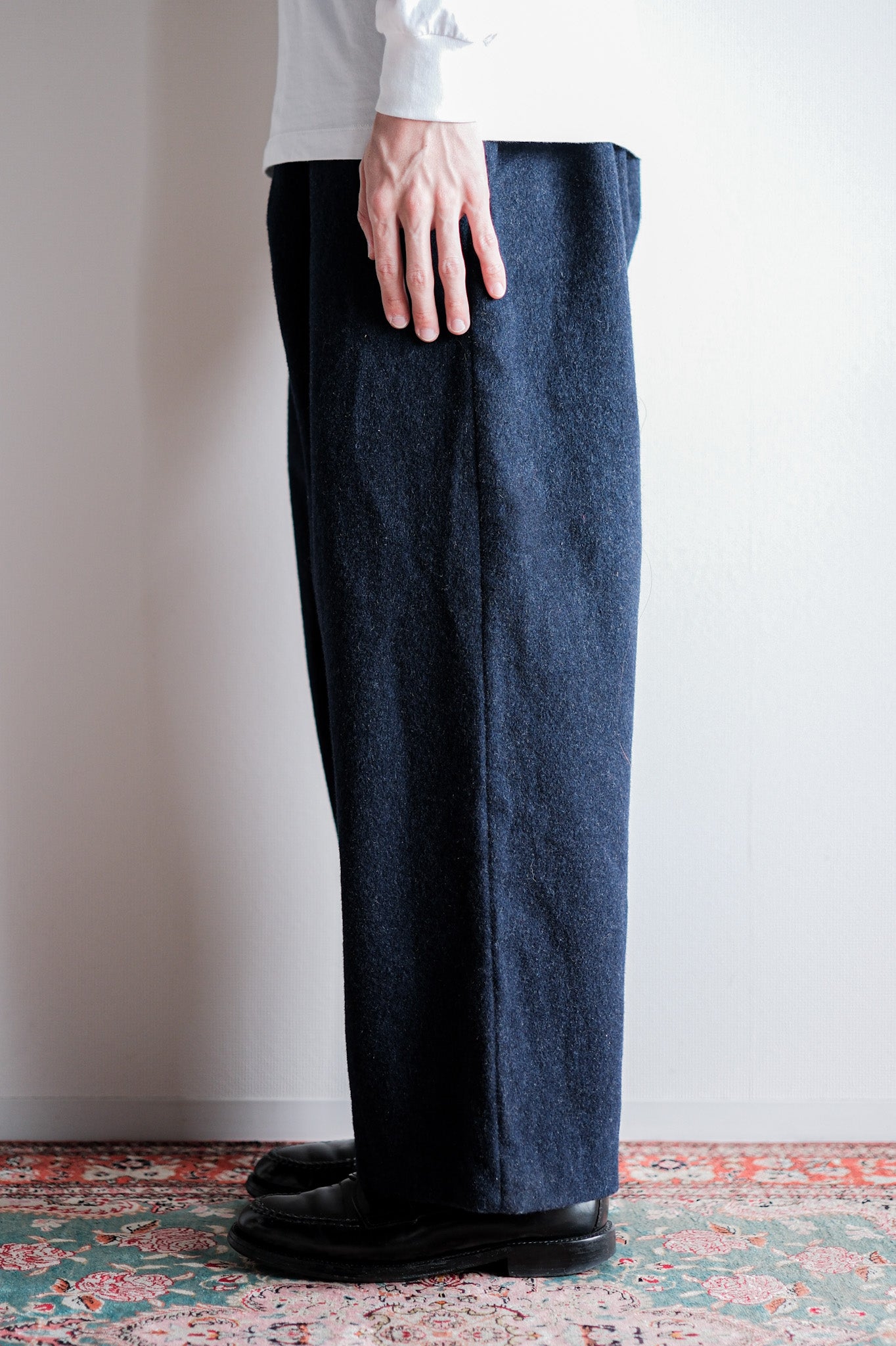 【~40's】French Army SSA Hospital Wool Trousers Size.1A