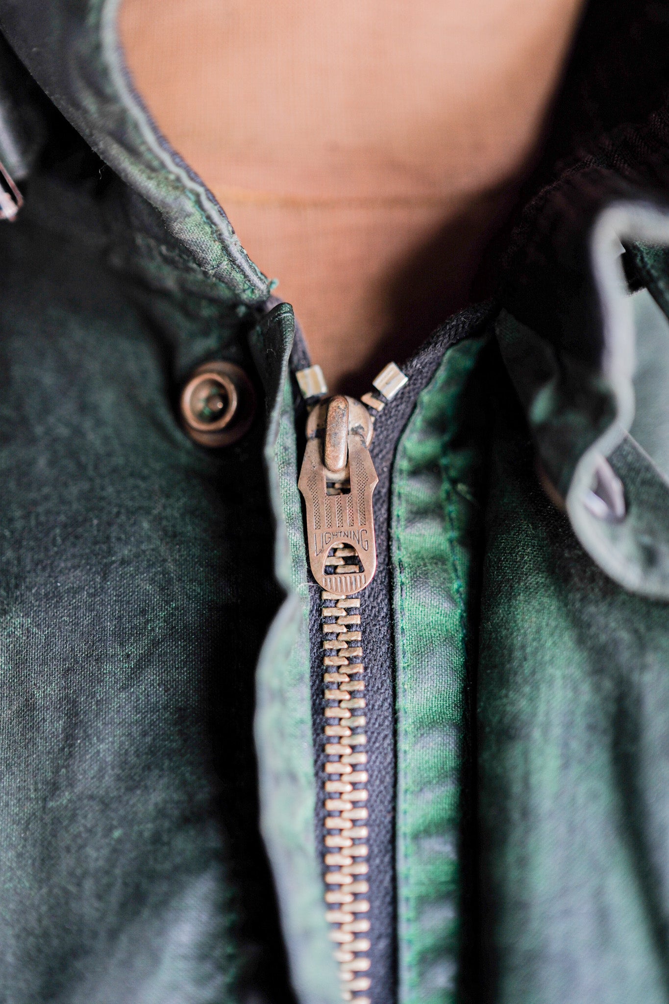【~60's】Vintage Belstaff Green Waxed Jacket With Patches Size.36 “TRIALMASTER"