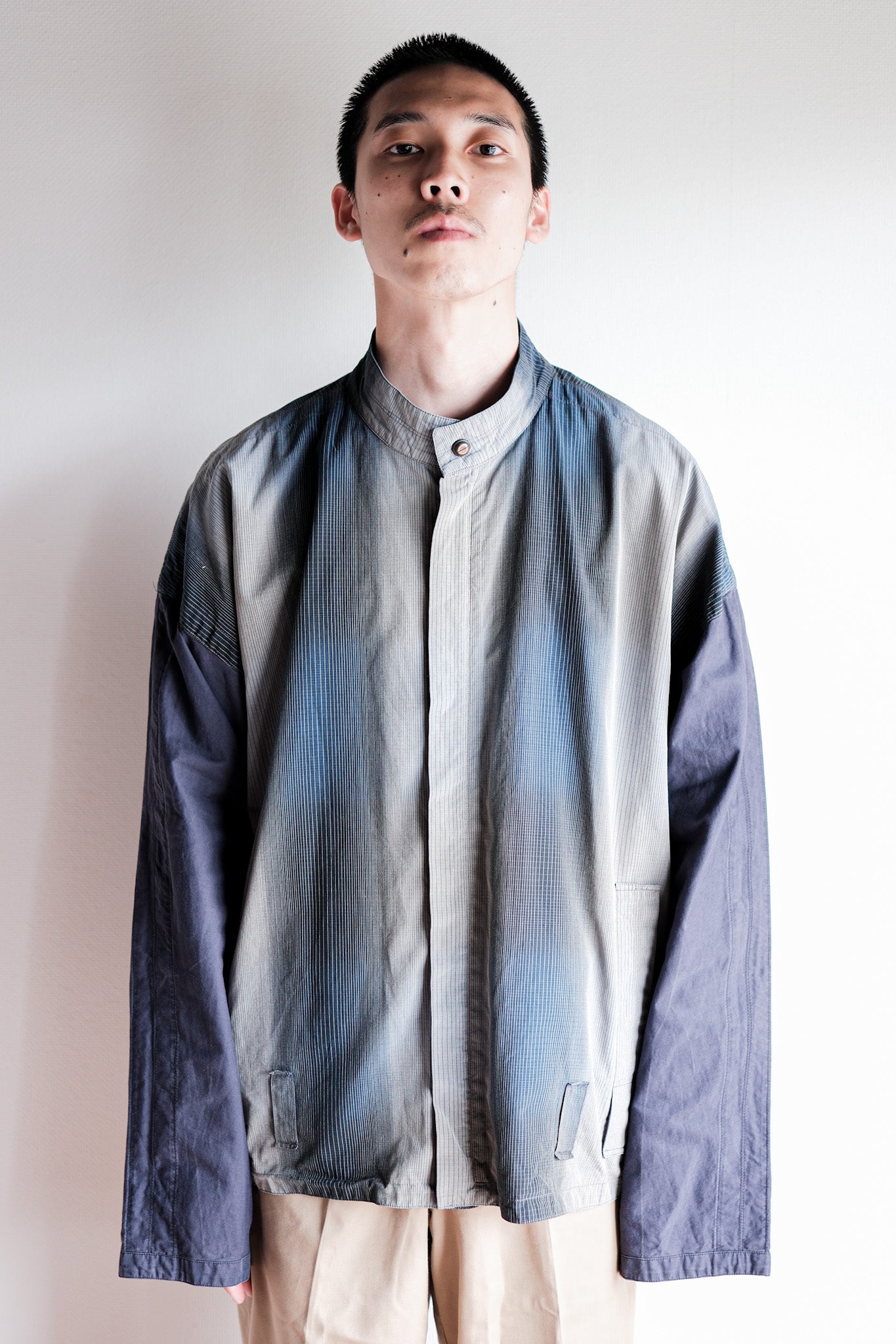 【~80’s】Old Gianni Versace Cotton Striped Jacket Size.42