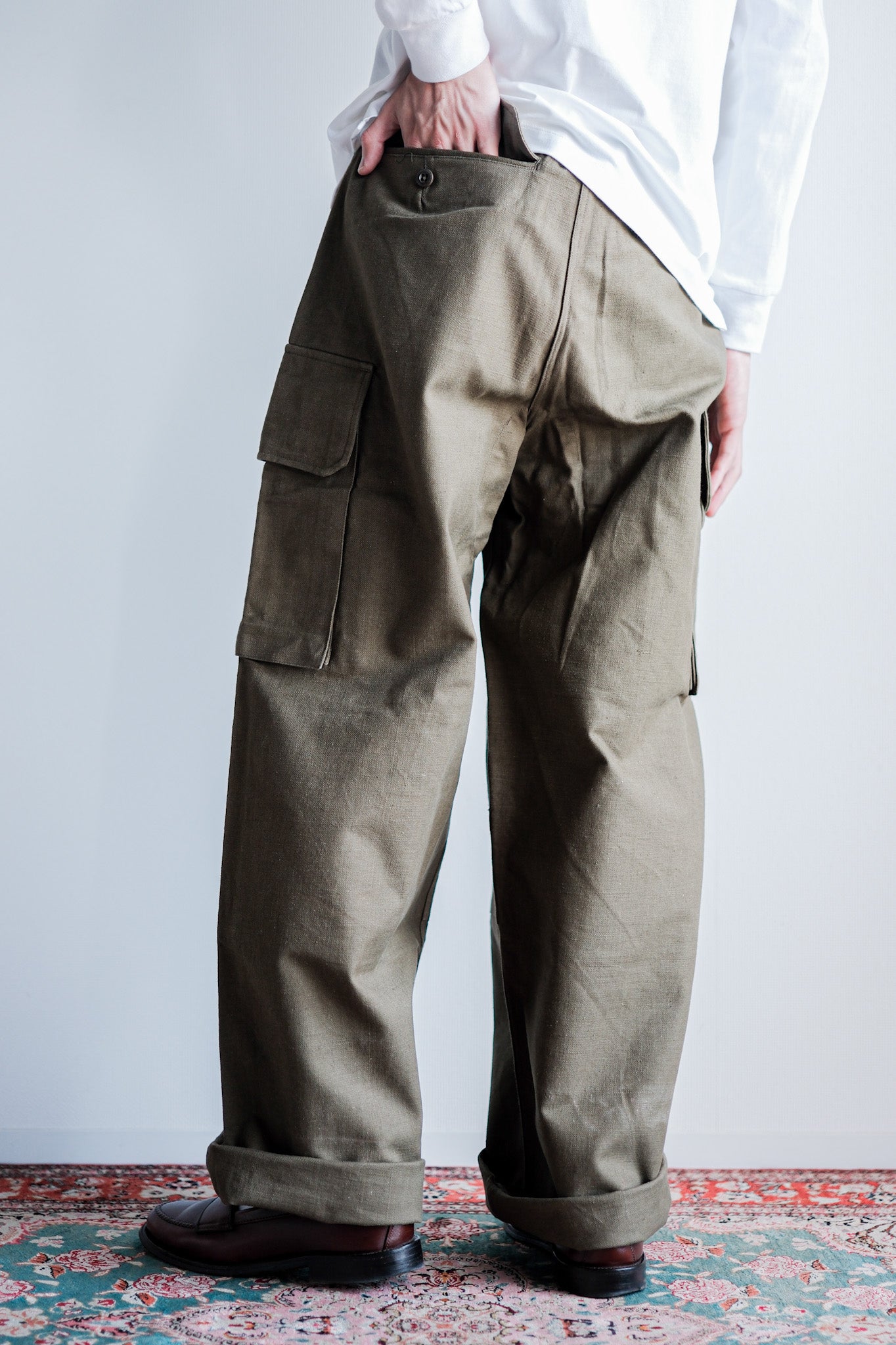 【~40's】French Army M47 Field Trousers Size.84M "1st Type" "Dead Stock"