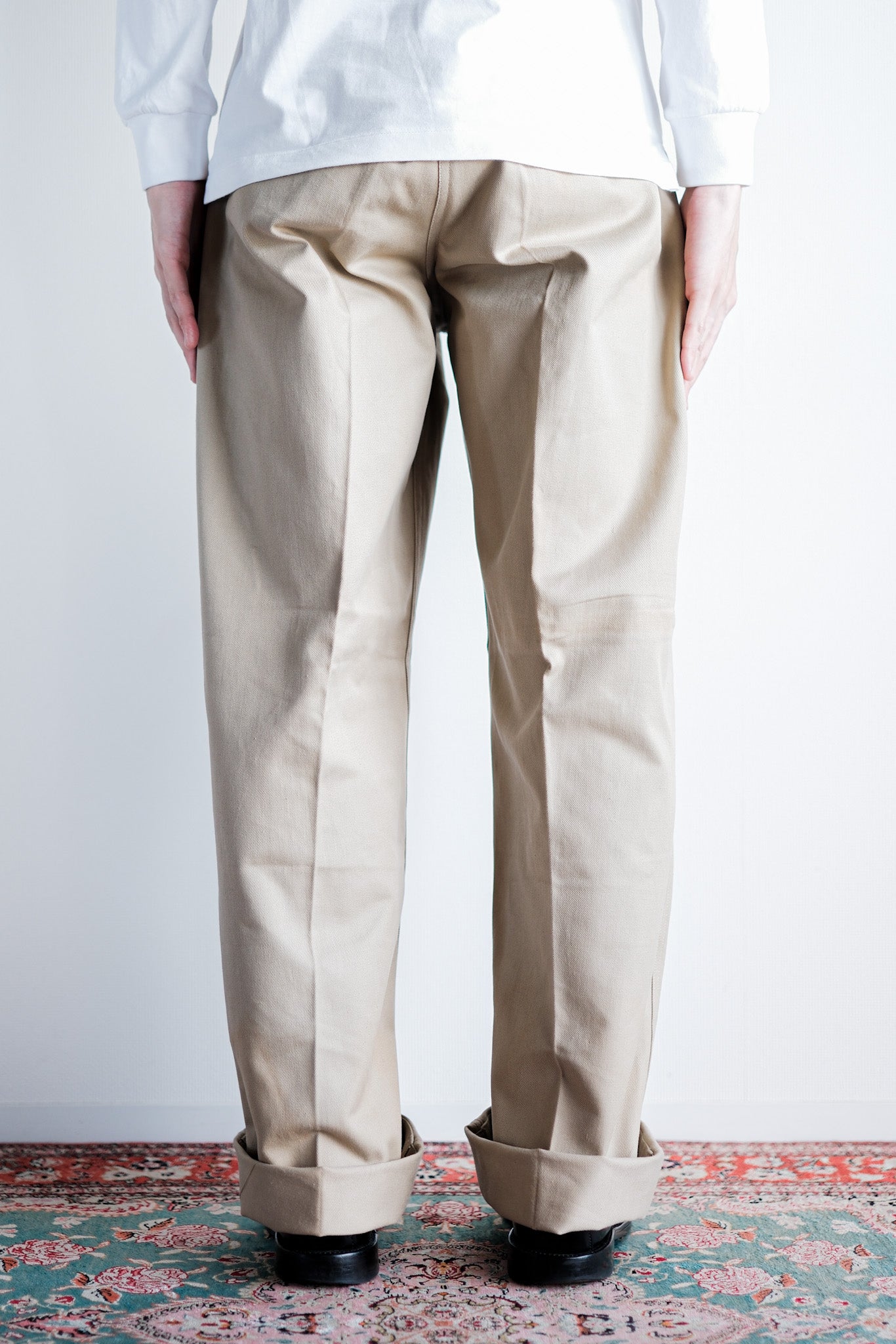 【~60's】French Army M52 Chino Trousers Size.32 "Dead Stock"