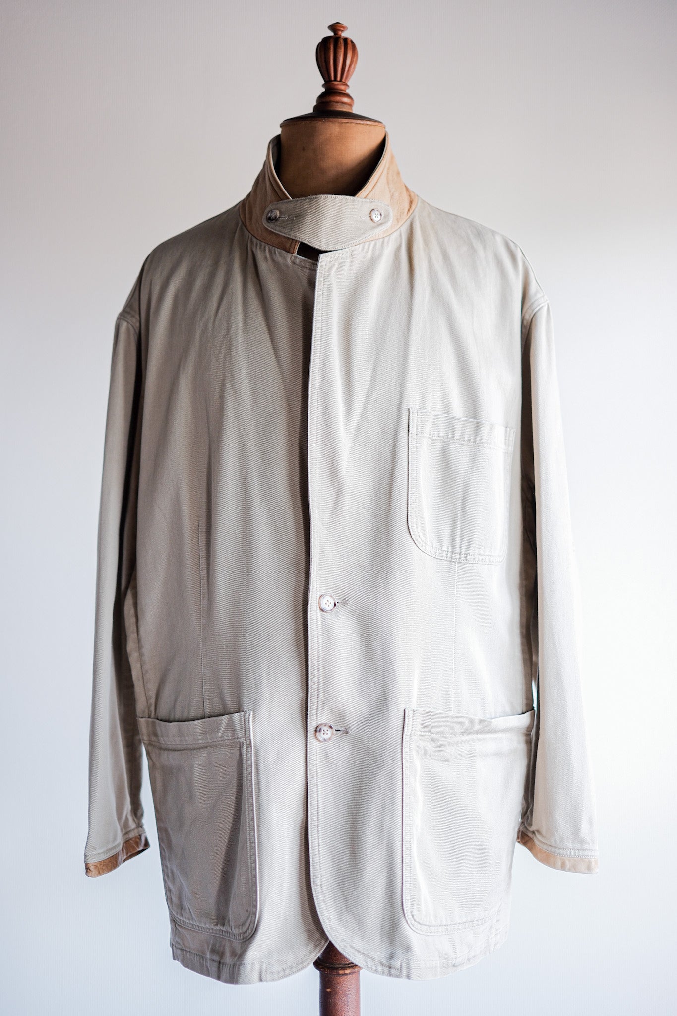 【~90's】Willis&Geiger Cotton Safari Jacket With Chin Strap Size.L