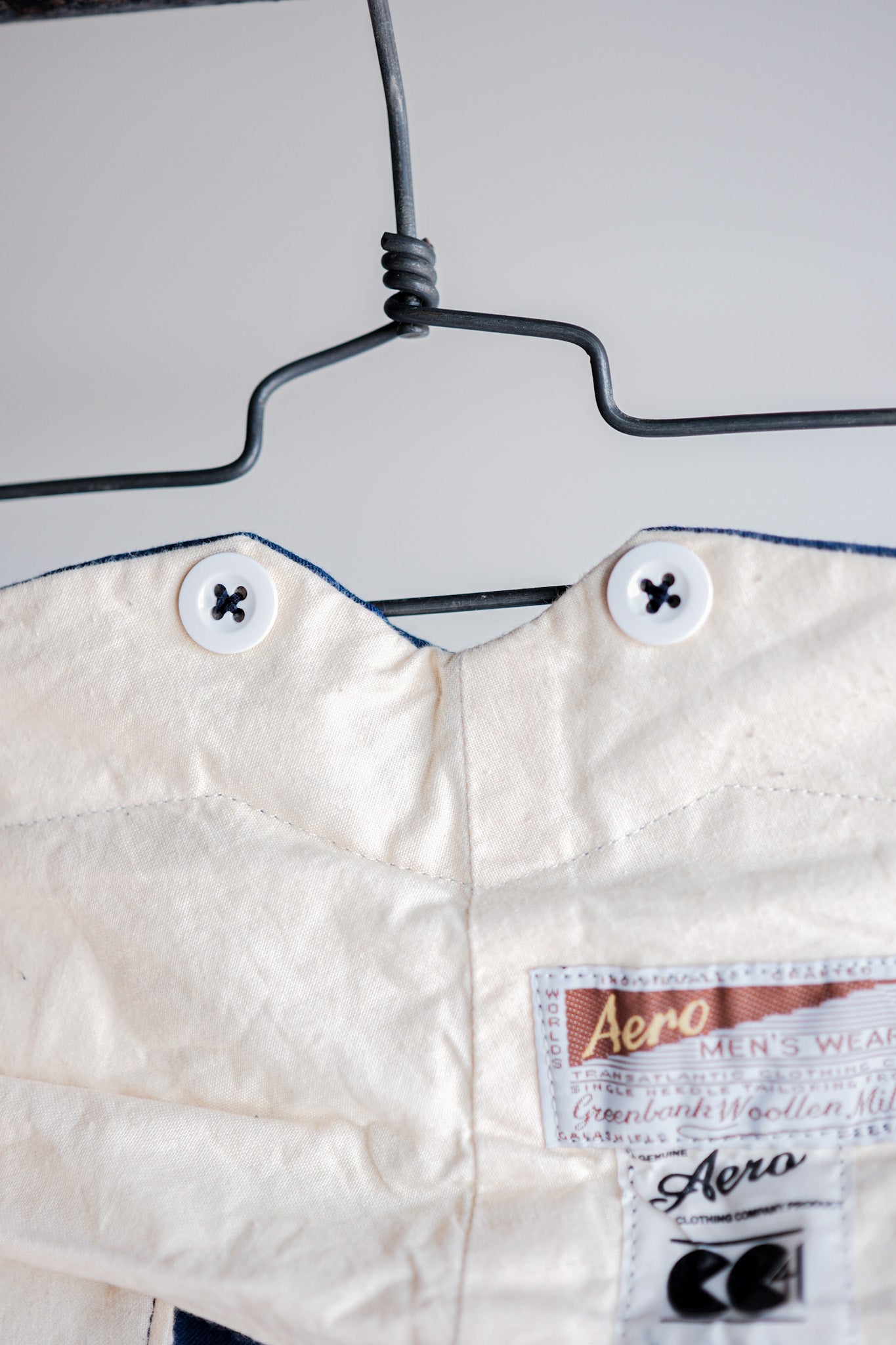 【~40's】British Vintage Blue Cotton Trousers "CC41" "Dead Stock"