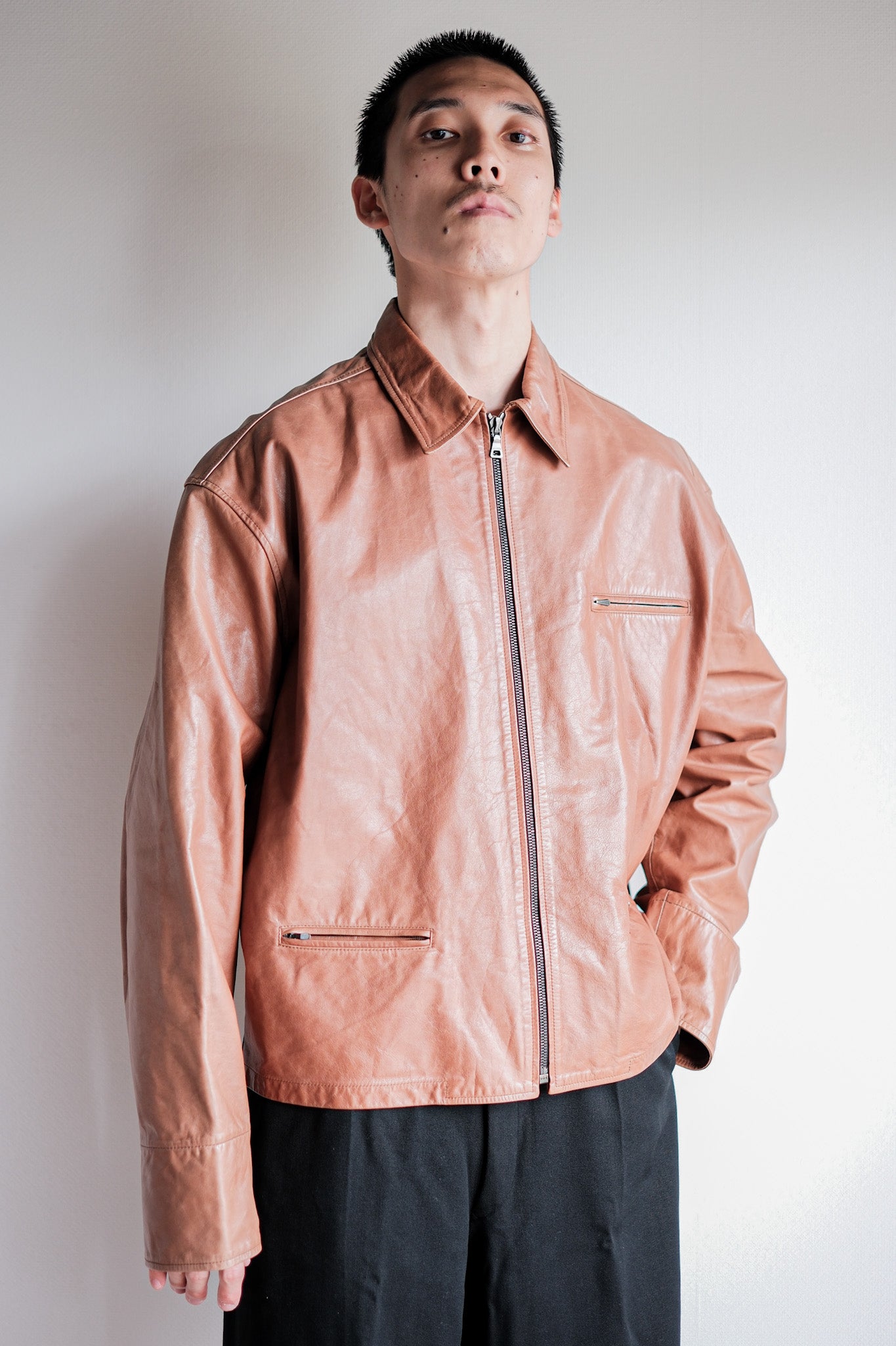 【~90’s】Old JIL SANDER Leather Jacket Size.48