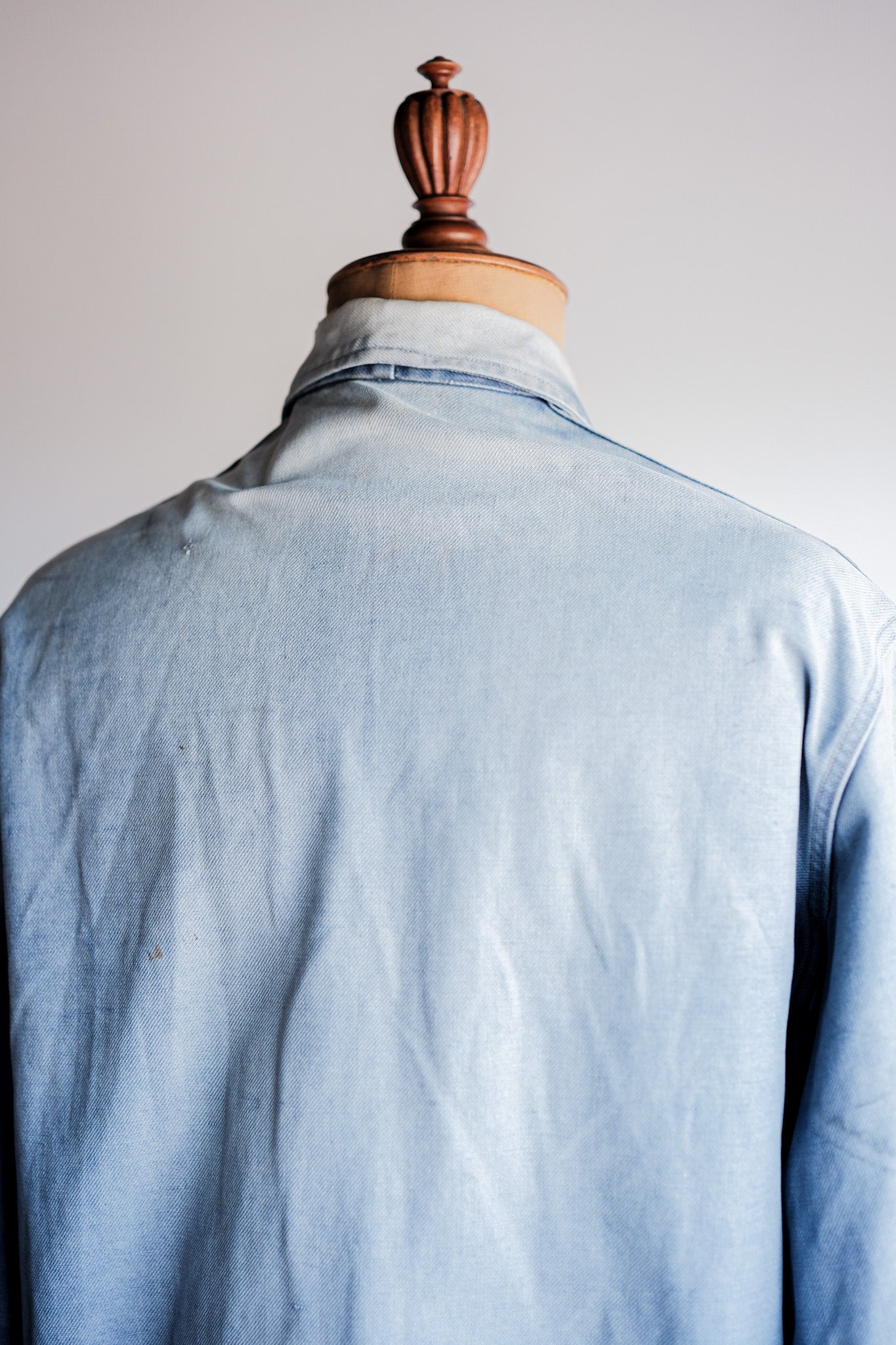 【~50’s】French Vintage Blue Cotton Twill Cyclist Jacket "Adolphe Lafont"