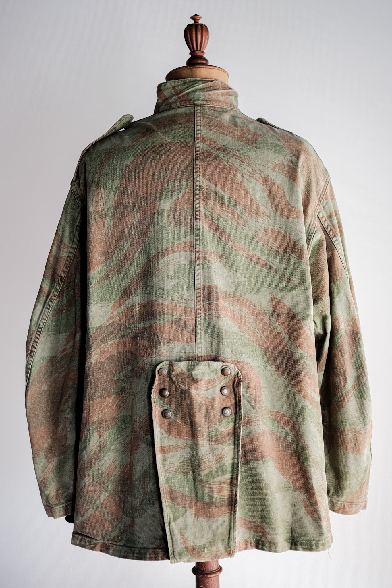 【~50's】French Army TAP47/53 Lizard Camouflage Paratrooper Jacket Size.46
