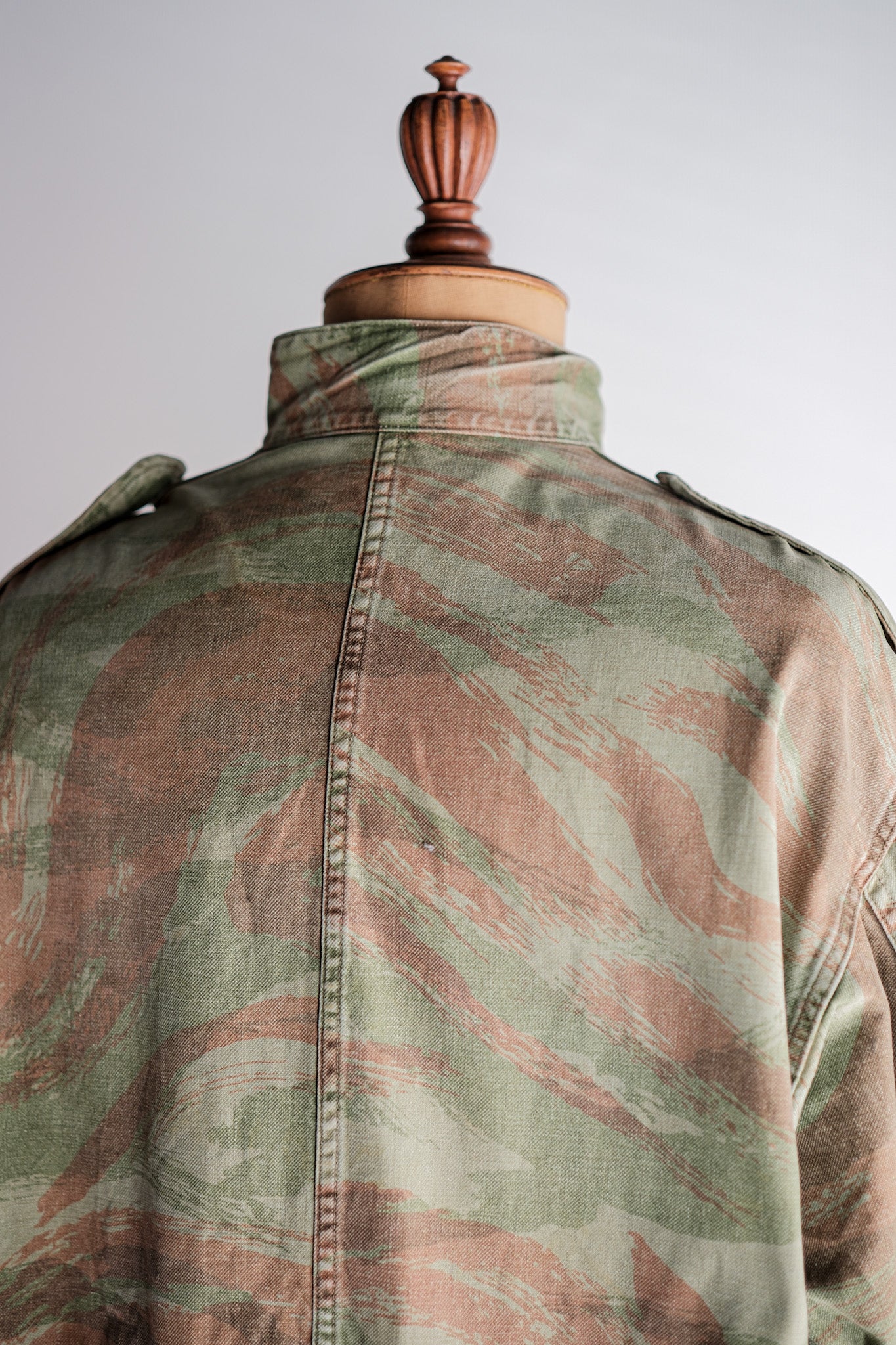 【~50's】French Army TAP47/53 Lizard Camouflage Paratrooper Jacket Size.46