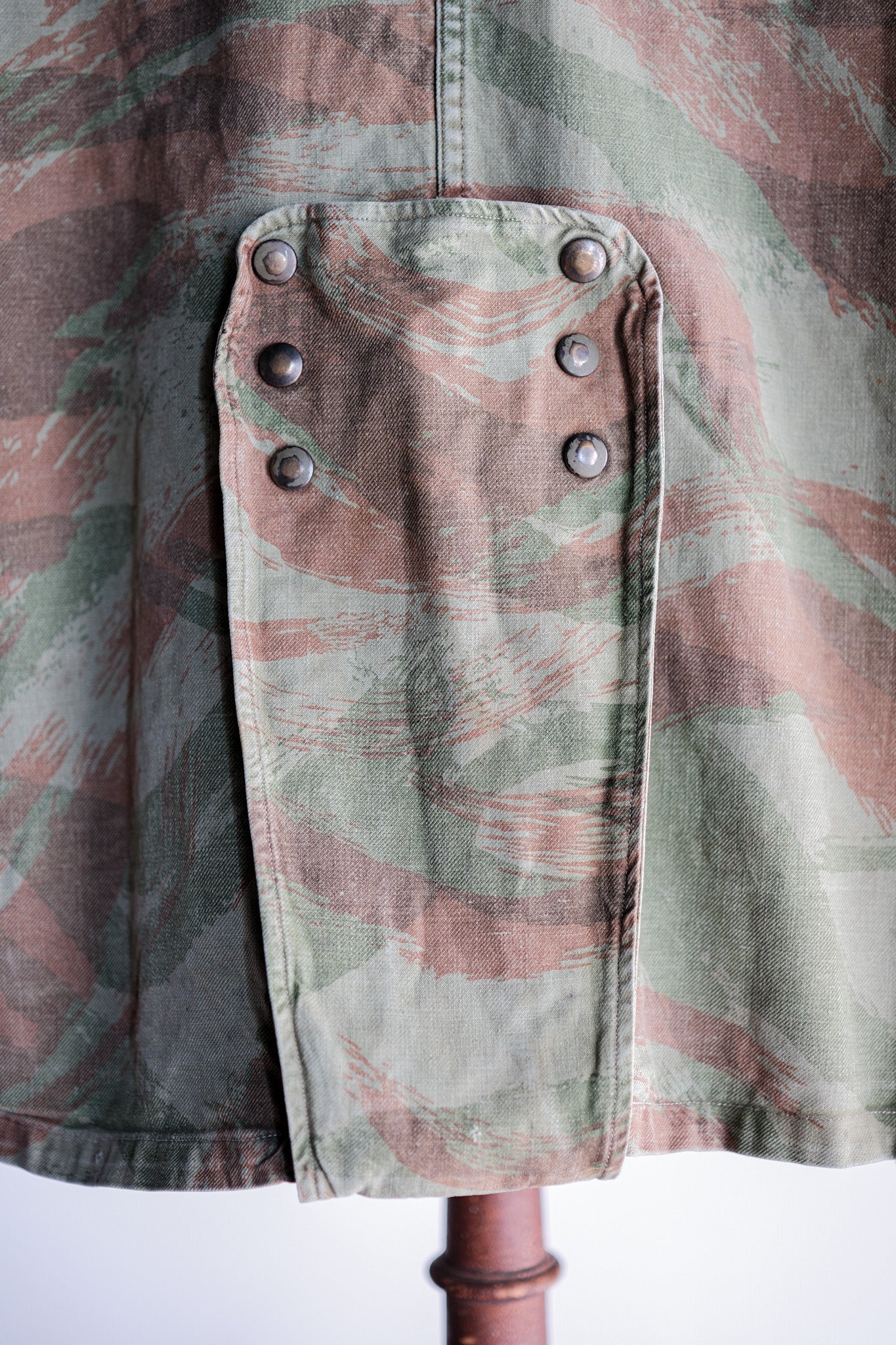 【~50's】French Army TAP47/53 Lizard Camouflage Paratrooper Jacket Size.46