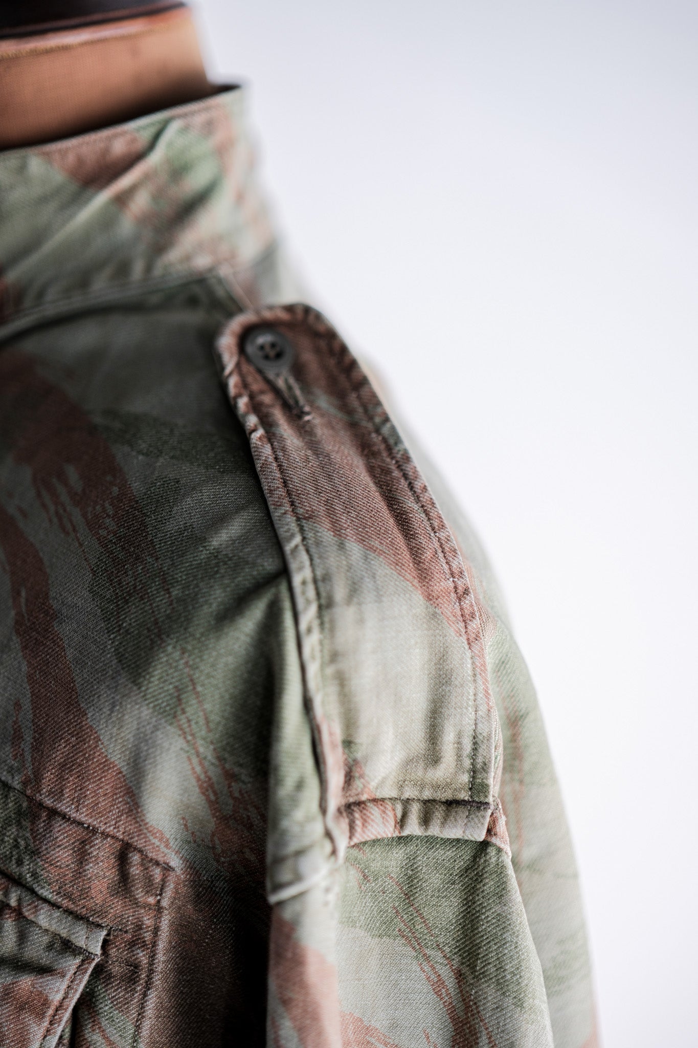 【~50's】French Army TAP47/53 Lizard Camouflage Paratrooper Jacket Size.46