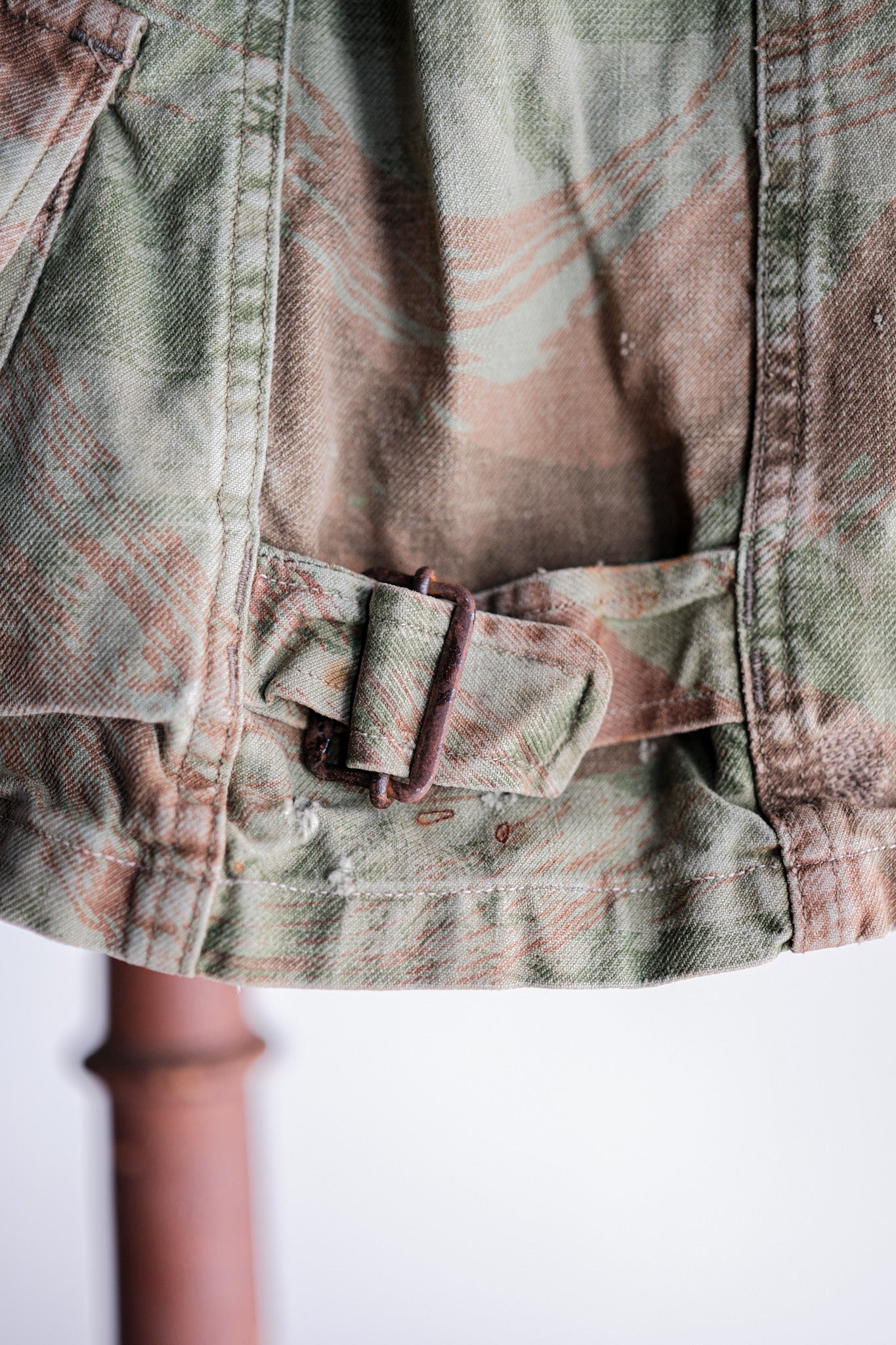 【~50's】French Army TAP47/53 Lizard Camouflage Paratrooper Jacket Size.46