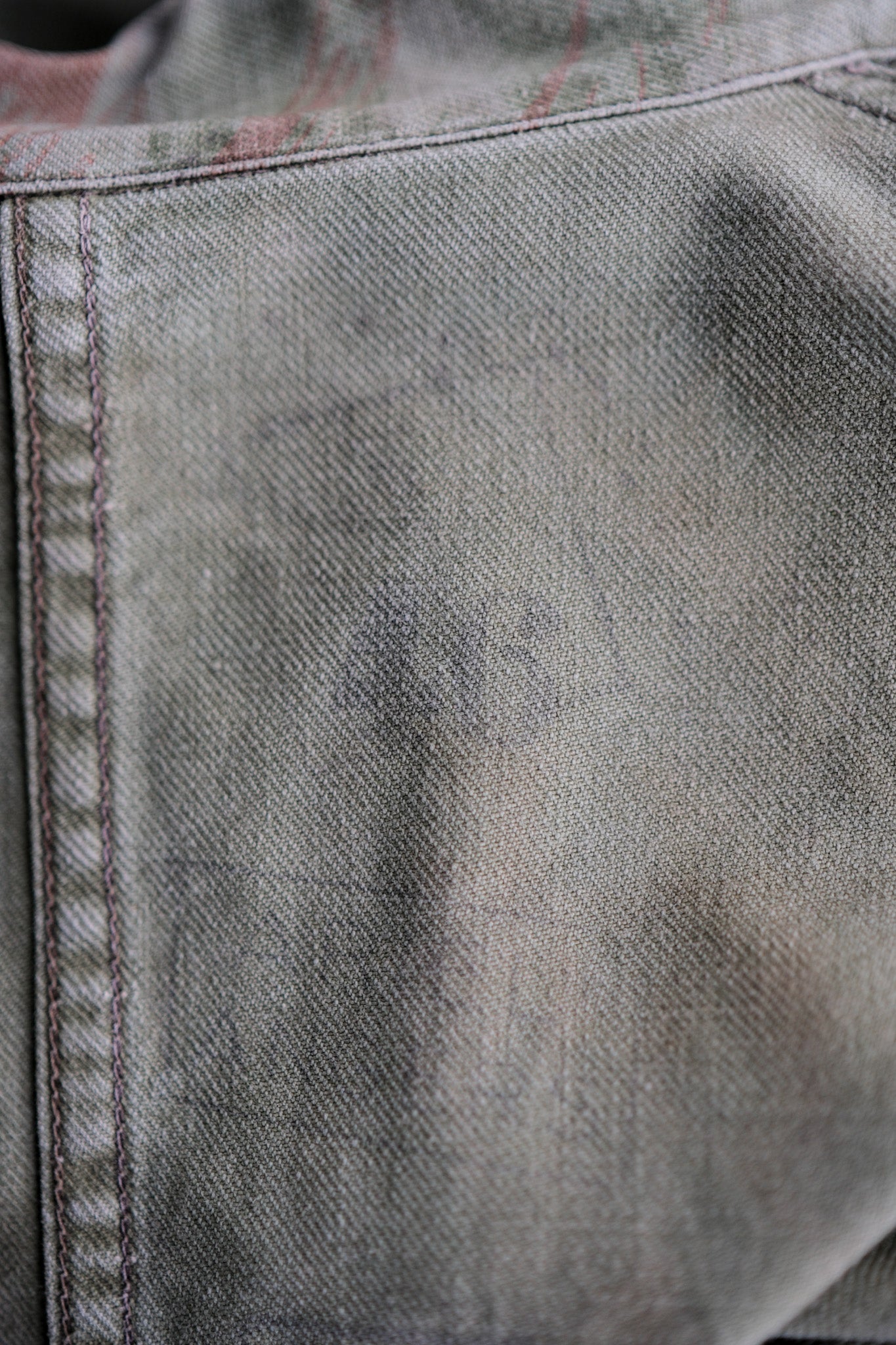 【~50's】French Army TAP47/53 Lizard Camouflage Paratrooper Jacket Size.46