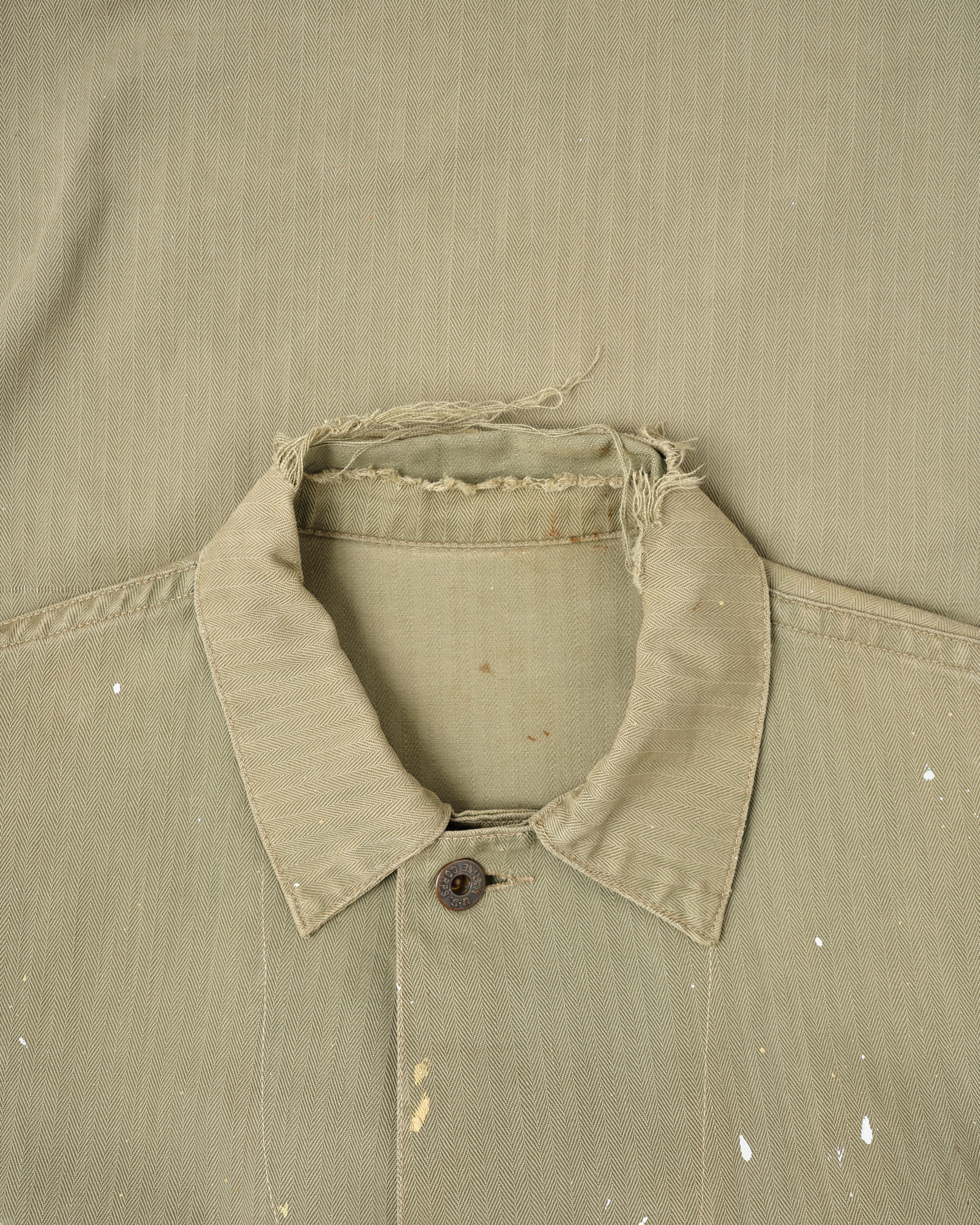 【~40's】WWⅡ U.S.M.C P-41 HBT Utility Jacket "Crazy Paint"