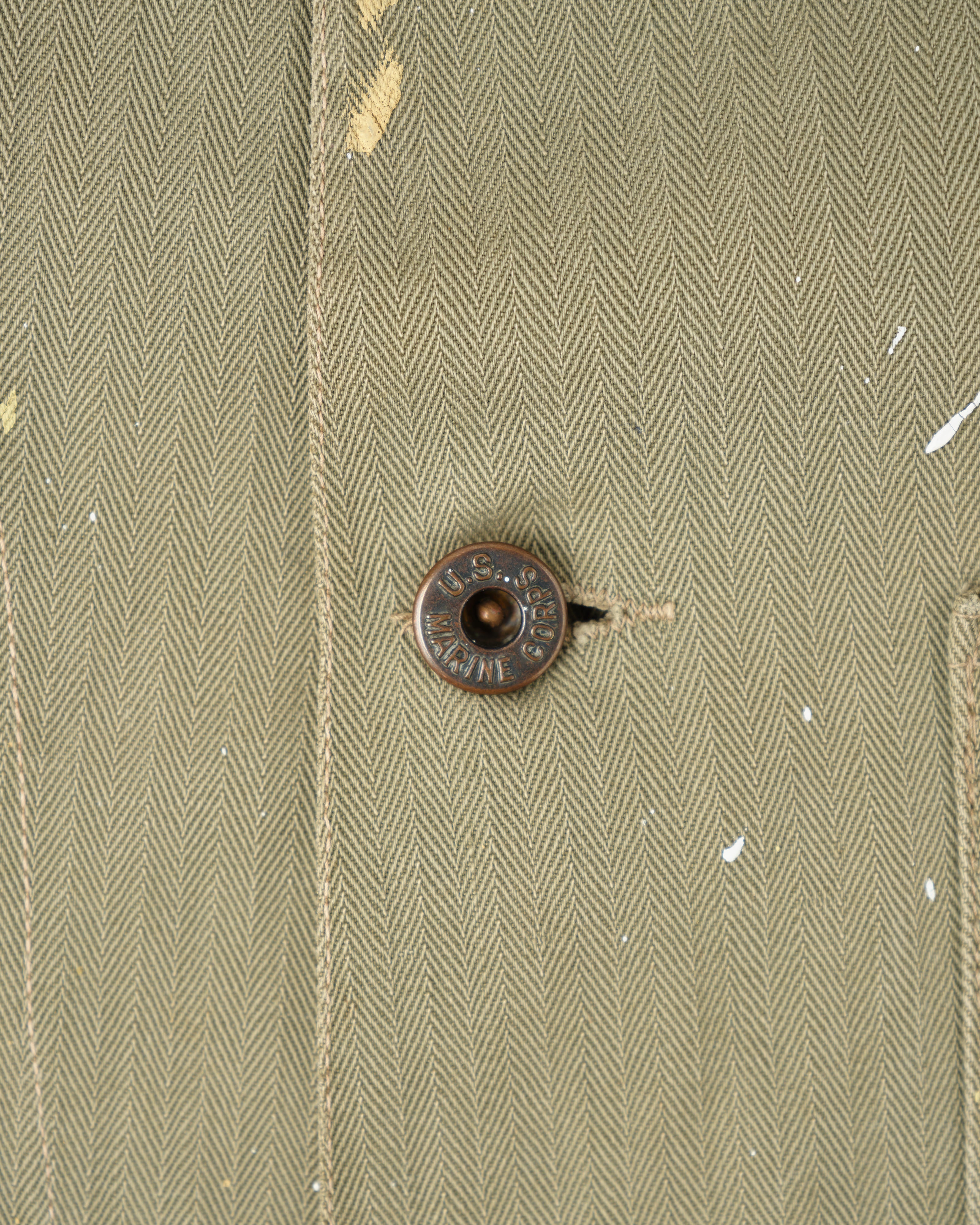 【~40's】WWⅡ U.S.M.C P-41 HBT Utility Jacket "Crazy Paint"