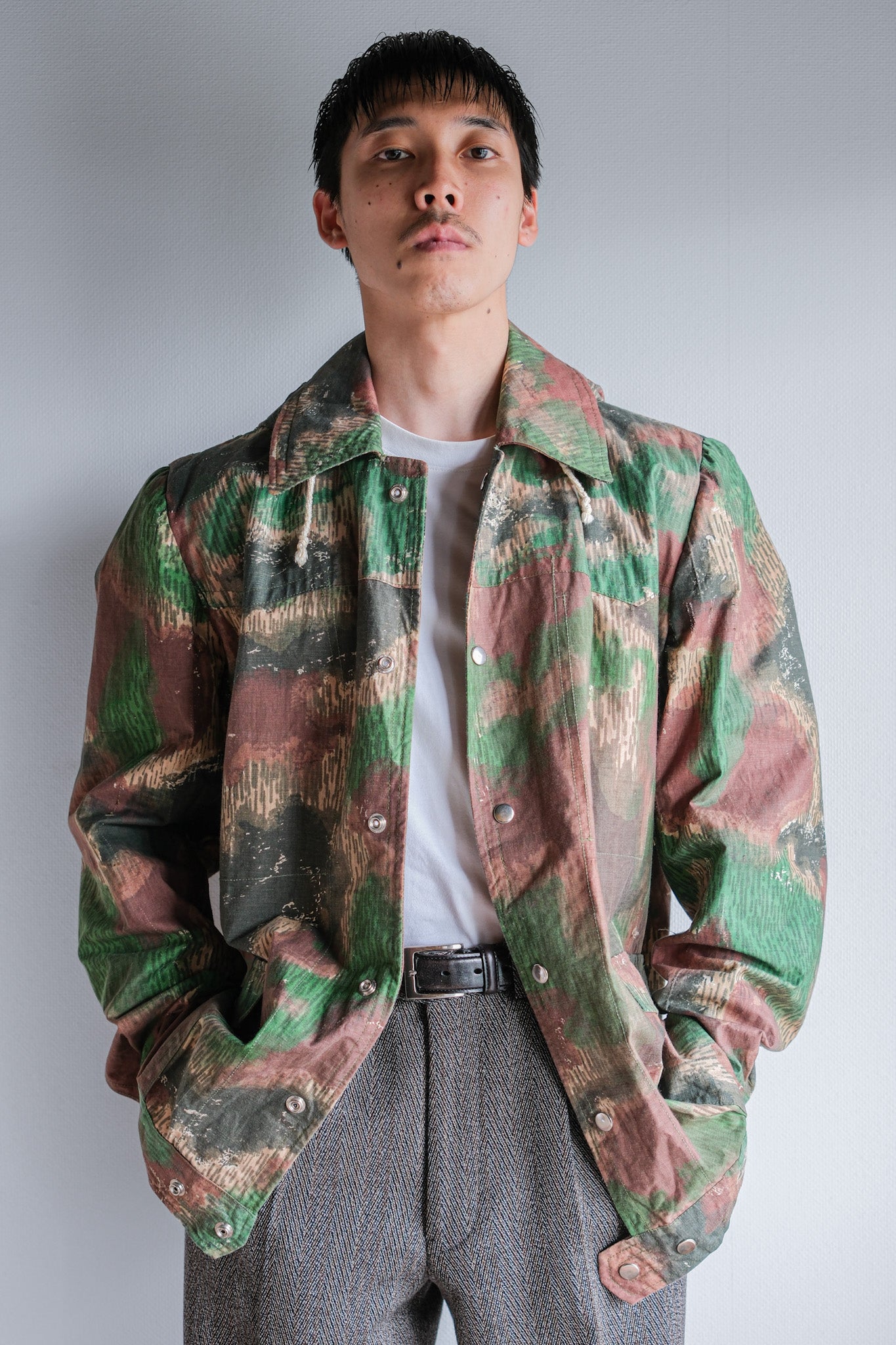 【~60's】Czechoslovakian Army Sumpfmuster Pattern Camouflage Jacket With Hood "Localmade"