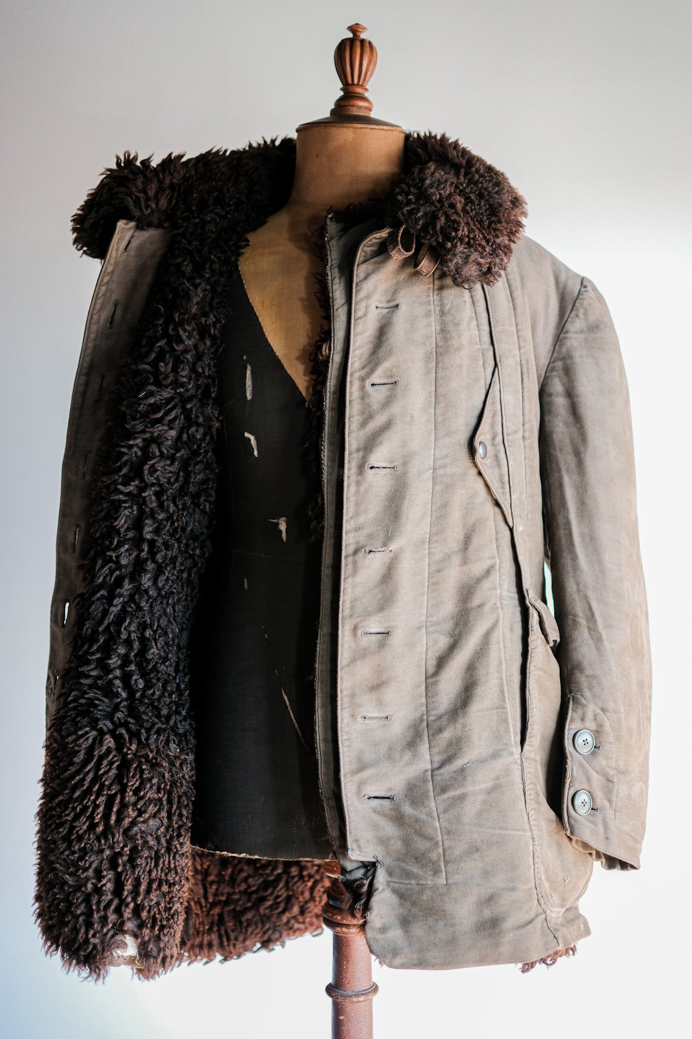 【~40's】WWⅡ German Air Force Winter Flight Jacket "Luftwaffe"