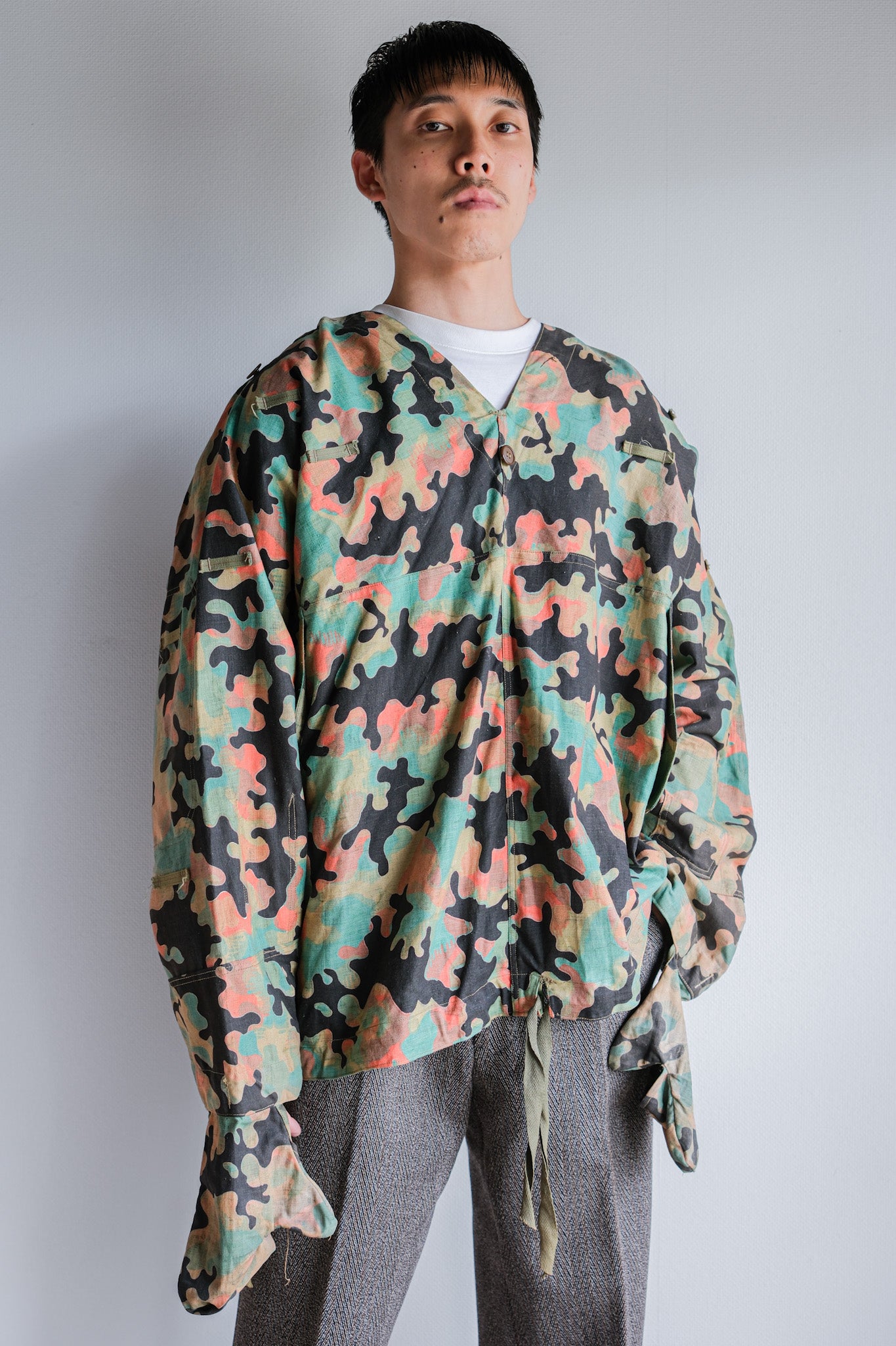 【~50's】Czechoslovakian Army Dubaky Camouflage Reversible Smock "Dead Stock"