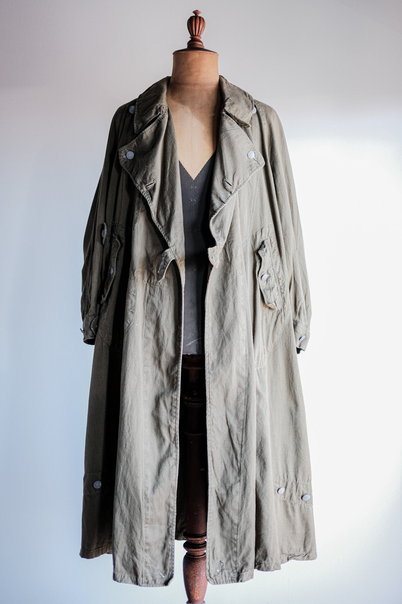 【~40's】WWⅡ German Afrika Korps Tropical Motorcycle Coat "DAK"