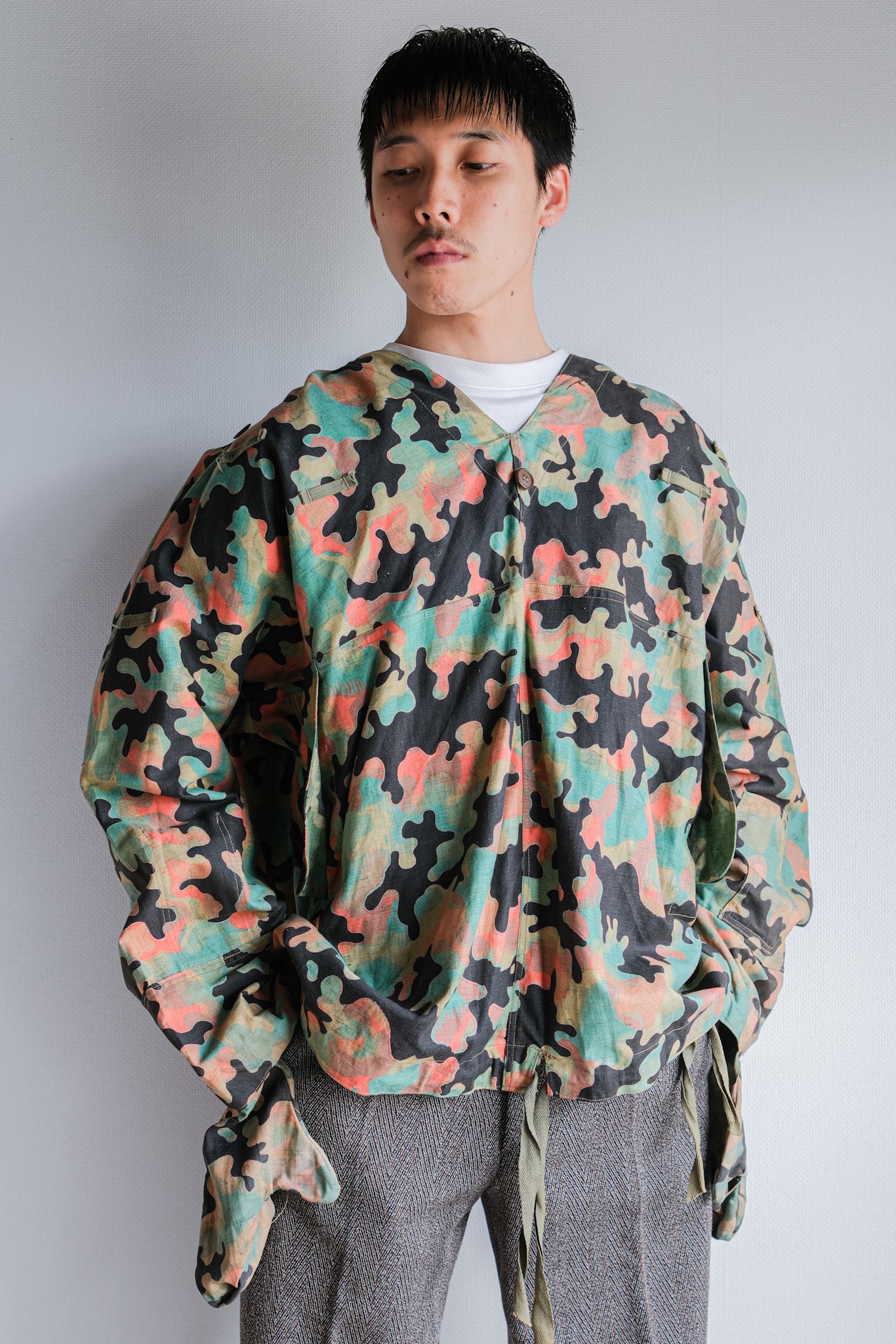 【~50's】Czechoslovakian Army Dubaky Camouflage Reversible Smock "Dead Stock"