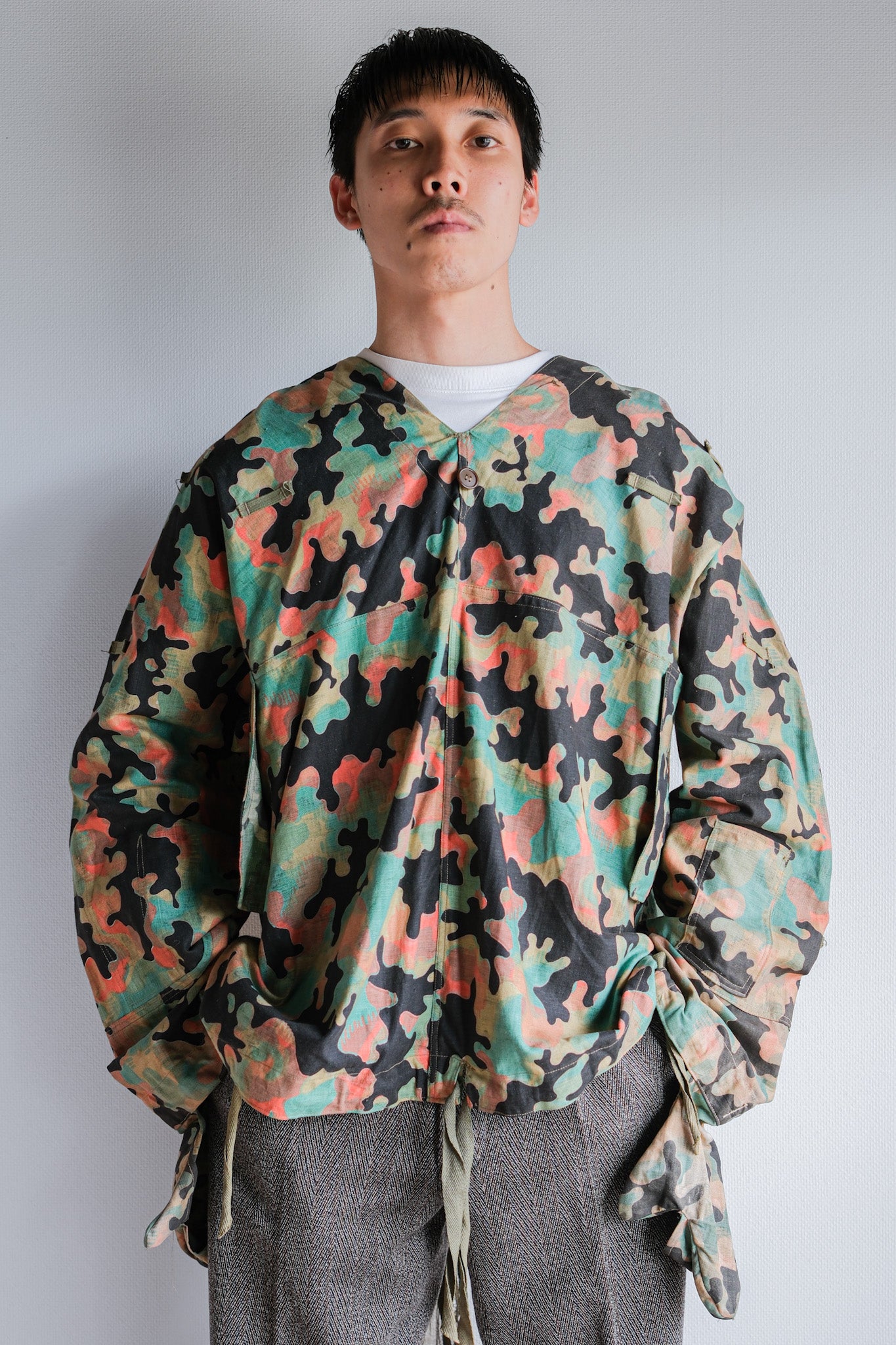 【~50's】Czechoslovakian Army Dubaky Camouflage Reversible Smock "Dead Stock"