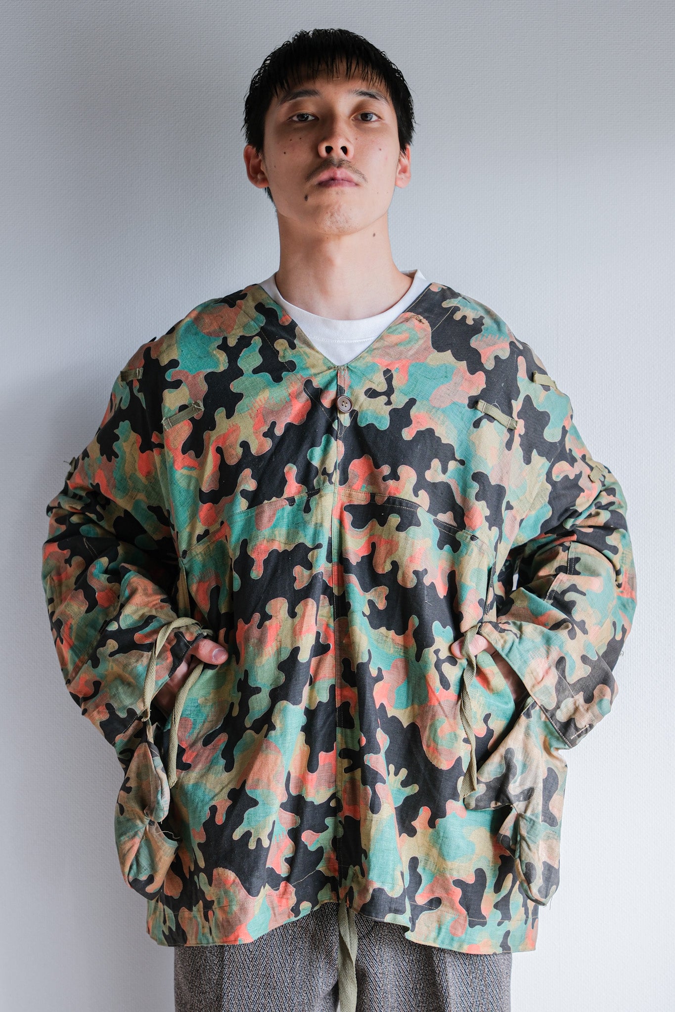 【~50's】Czechoslovakian Army Dubaky Camouflage Reversible Smock "Dead Stock"