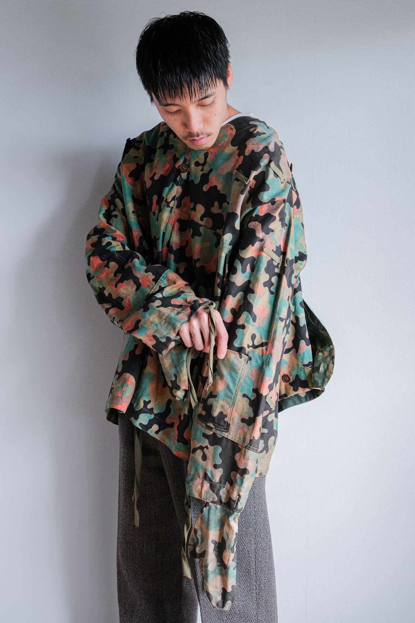 【~50's】Czechoslovakian Army Dubaky Camouflage Reversible Smock "Dead Stock"
