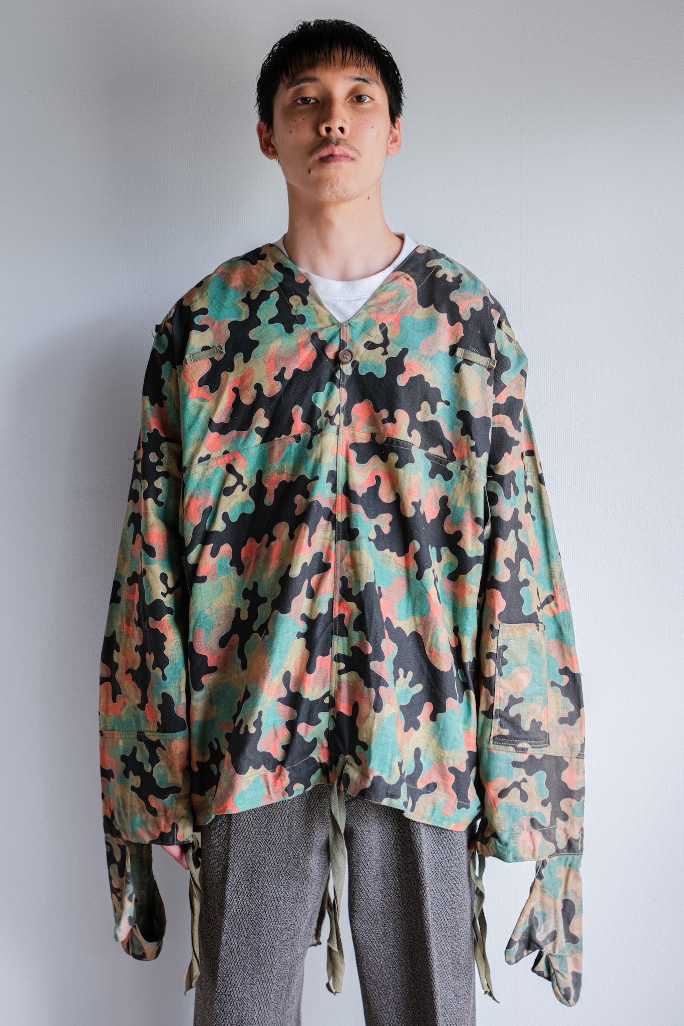 【~50's】Czechoslovakian Army Dubaky Camouflage Reversible Smock "Dead Stock"