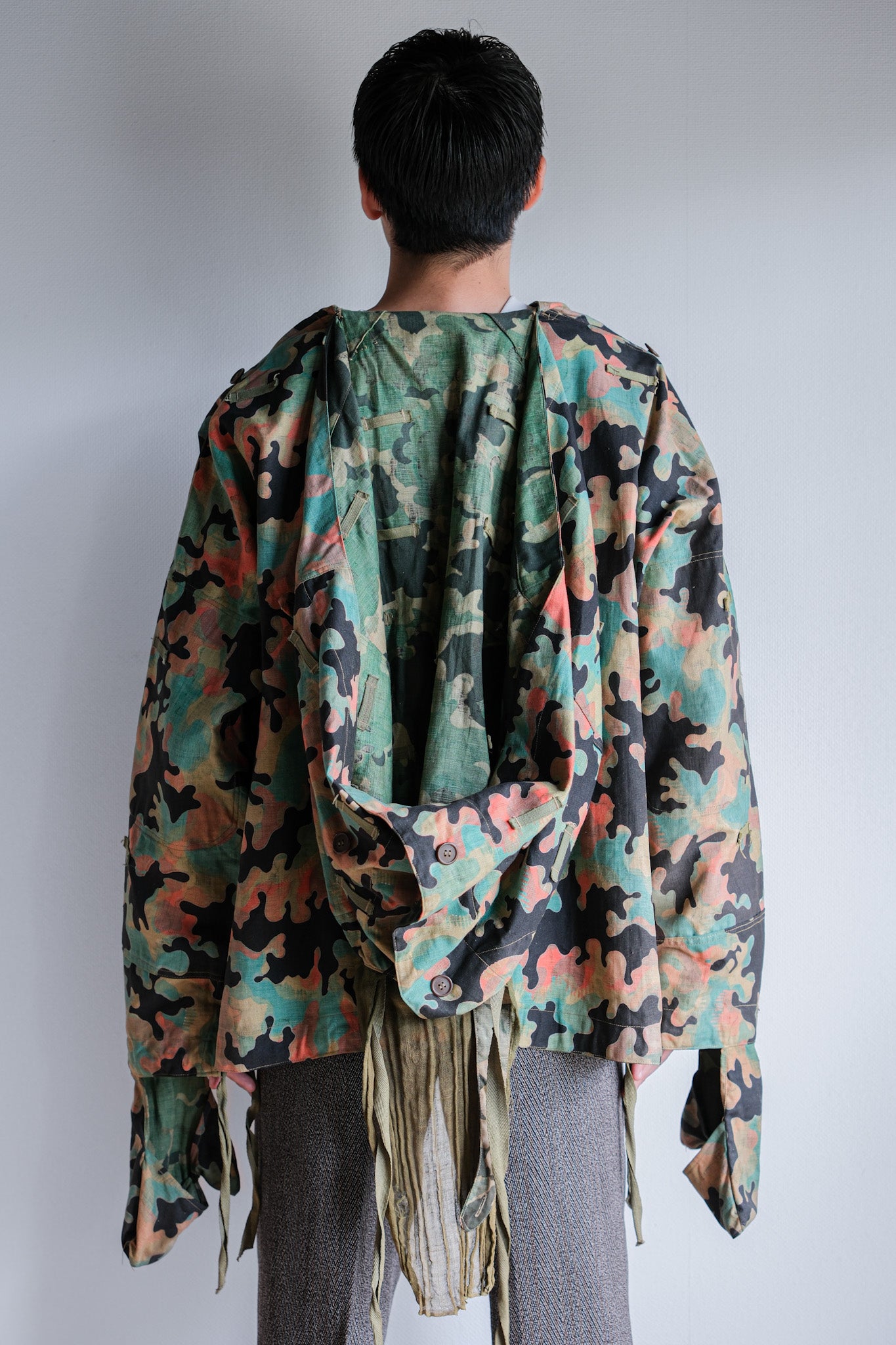 【~50's】Czechoslovakian Army Dubaky Camouflage Reversible Smock "Dead Stock"