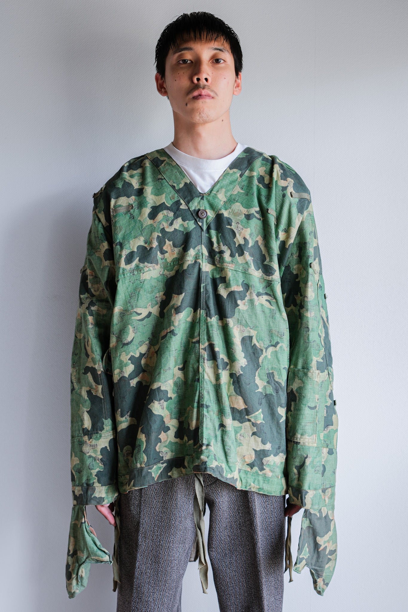 【~50's】Czechoslovakian Army Dubaky Camouflage Reversible Smock "Dead Stock"